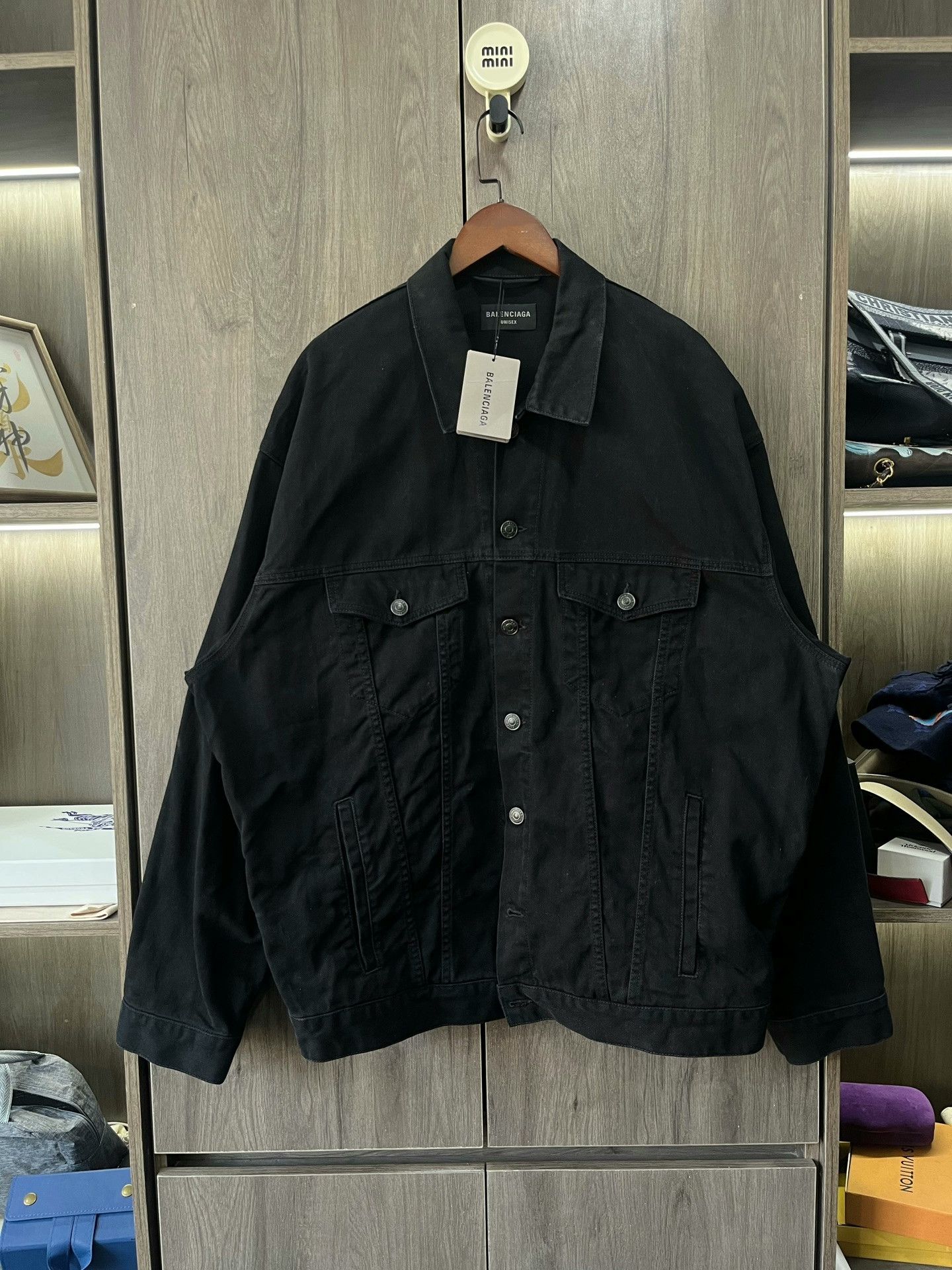 Balenciaga Balenciaga Masking Tape Cola Denim Jacket Size US S / EU 44-46 / 1 - 1 Thumbnail