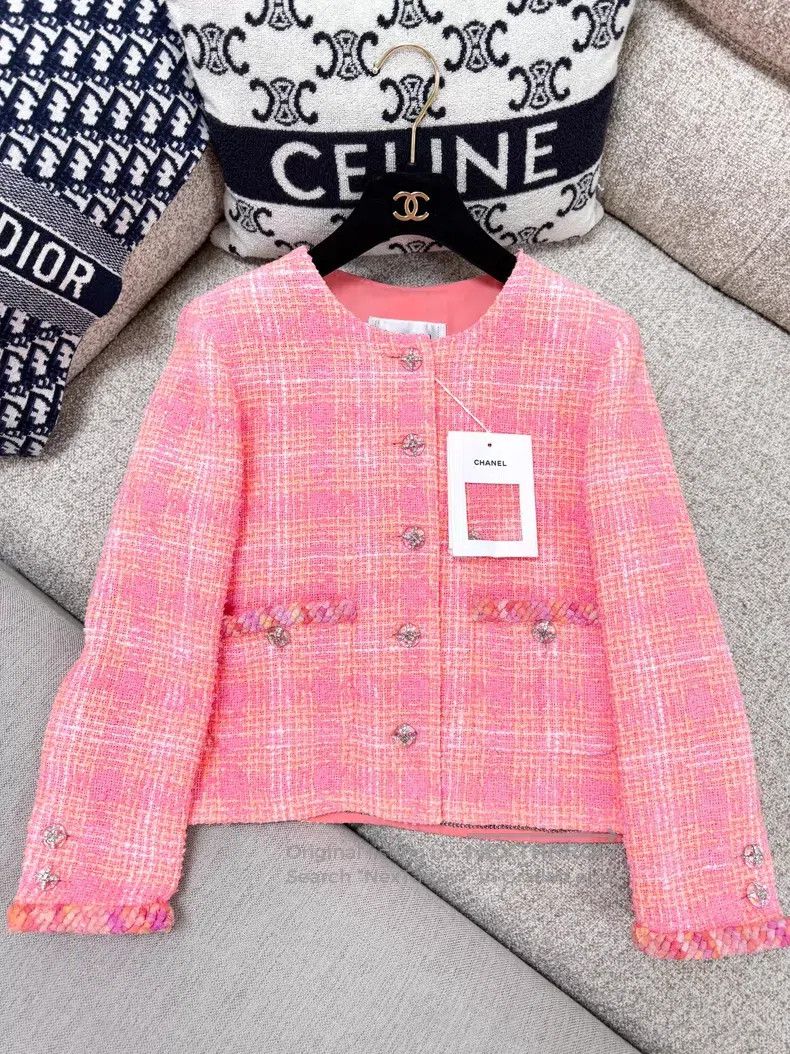 Chanel Chanel Tweed round-neck short coat Size XXS / US 00 / IT 34 - 4 Thumbnail