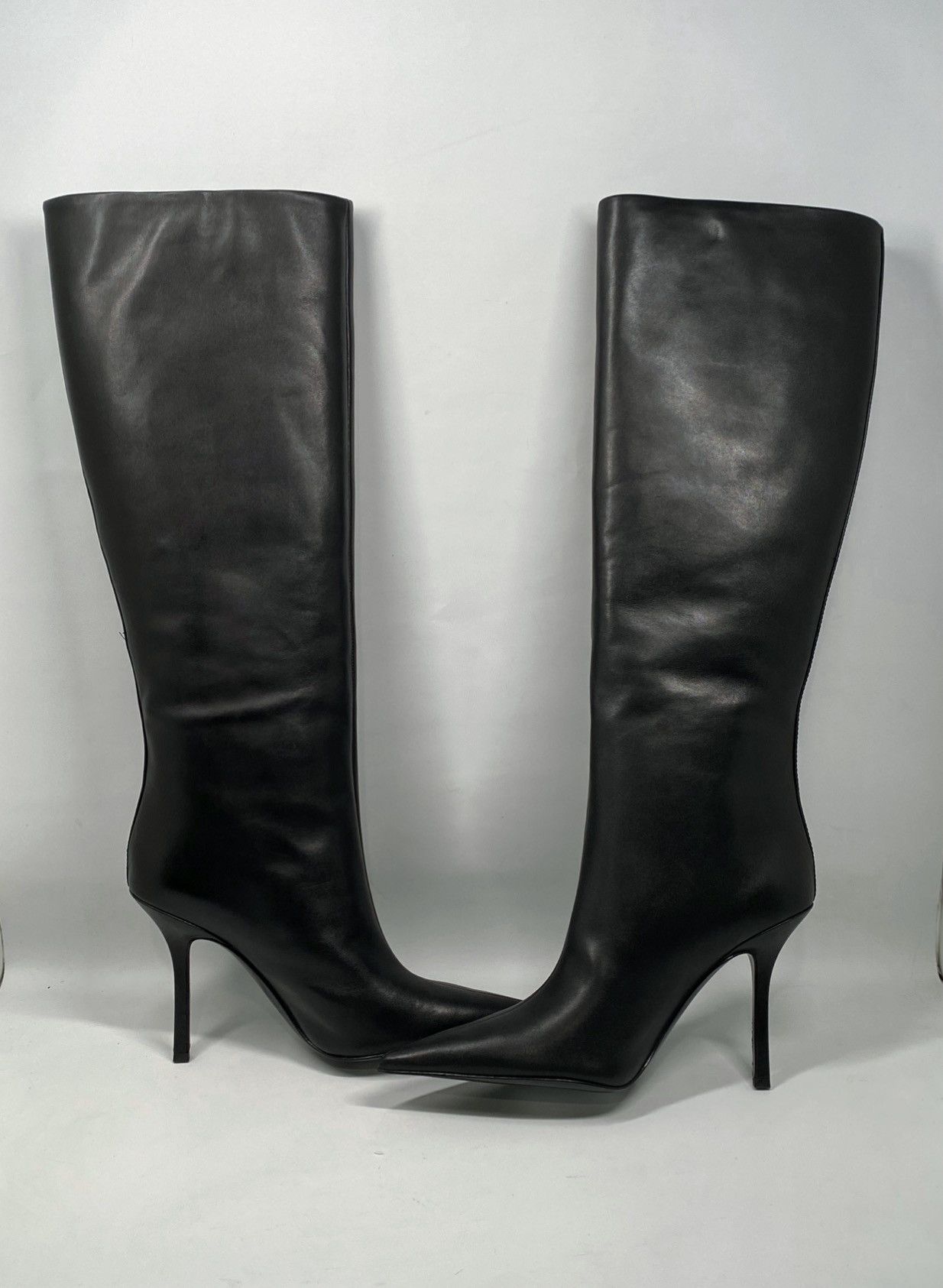 Alexander Wang Alexander Wang leather heeled knee-high boots size 36.5 Size US 6.5 / IT 36.5 - 10 Thumbnail