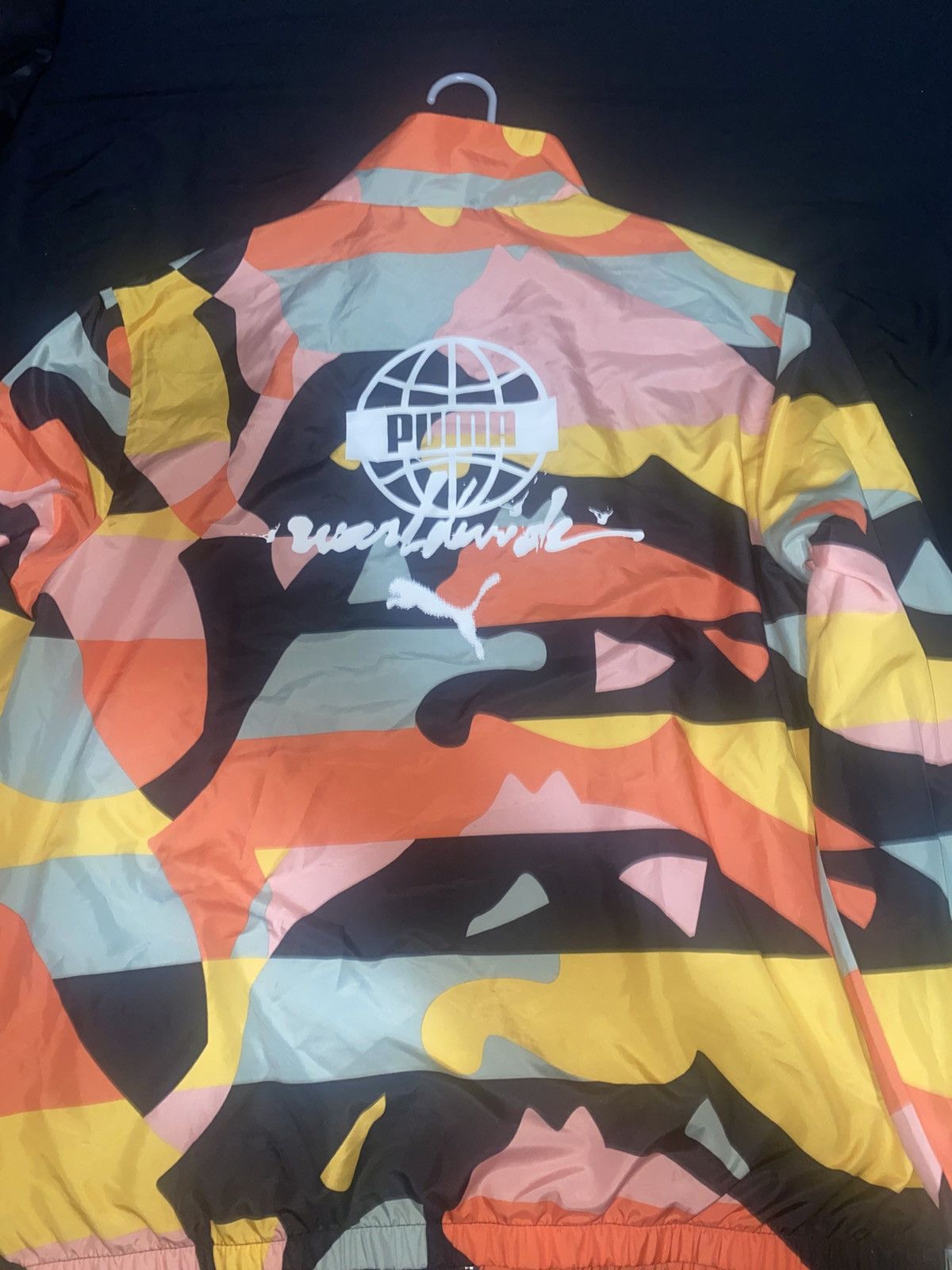 Puma Puma Windbreaker Jacket - Abstract Camo/Geometric Print Size US XL / EU 56 / 4 - 5 Thumbnail