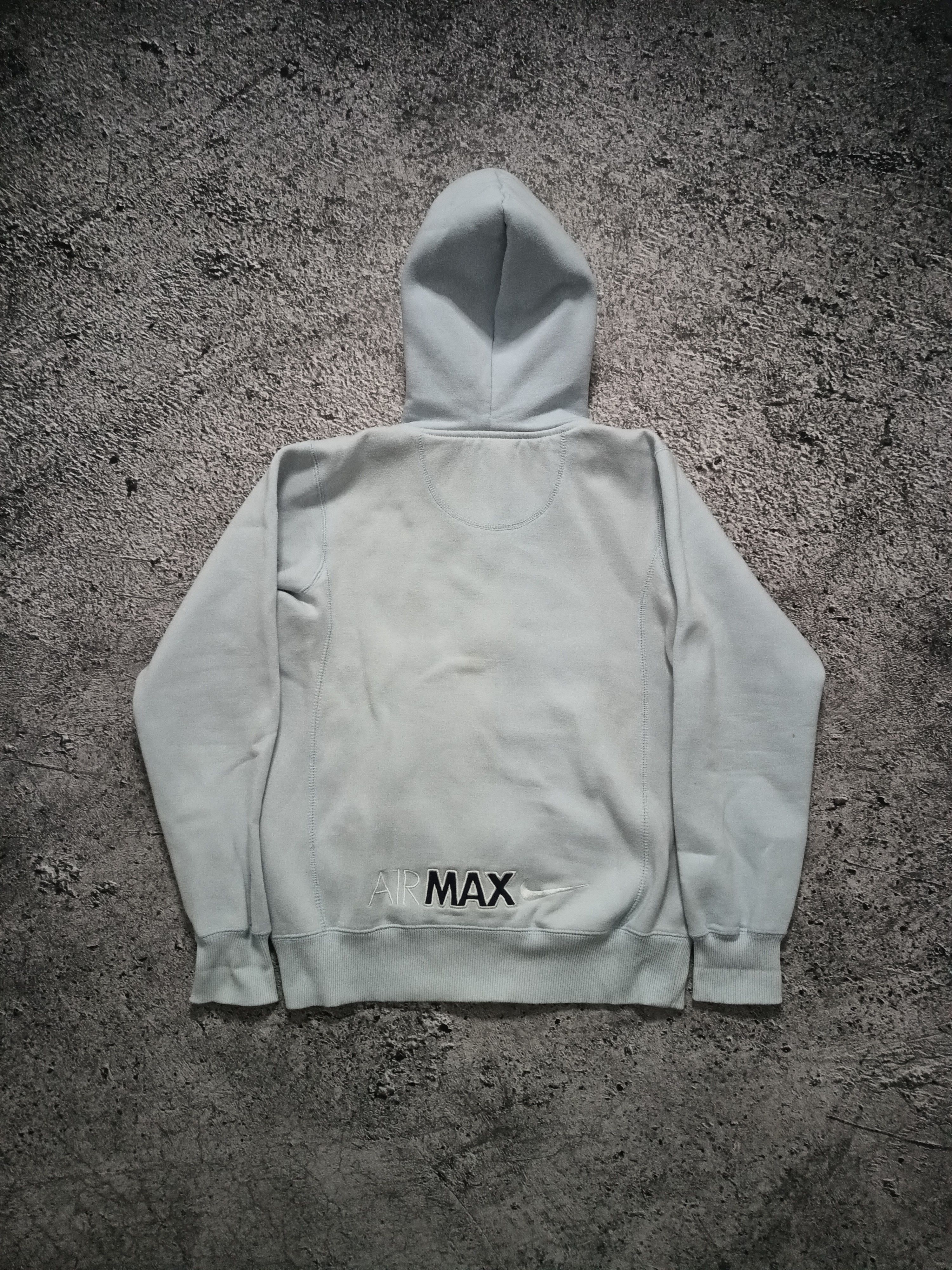 Nike × Vintage 00s Nike Vintage Air Max Zip Hoodie Spellout Size US S / EU 44-46 / 1 - 5 Thumbnail