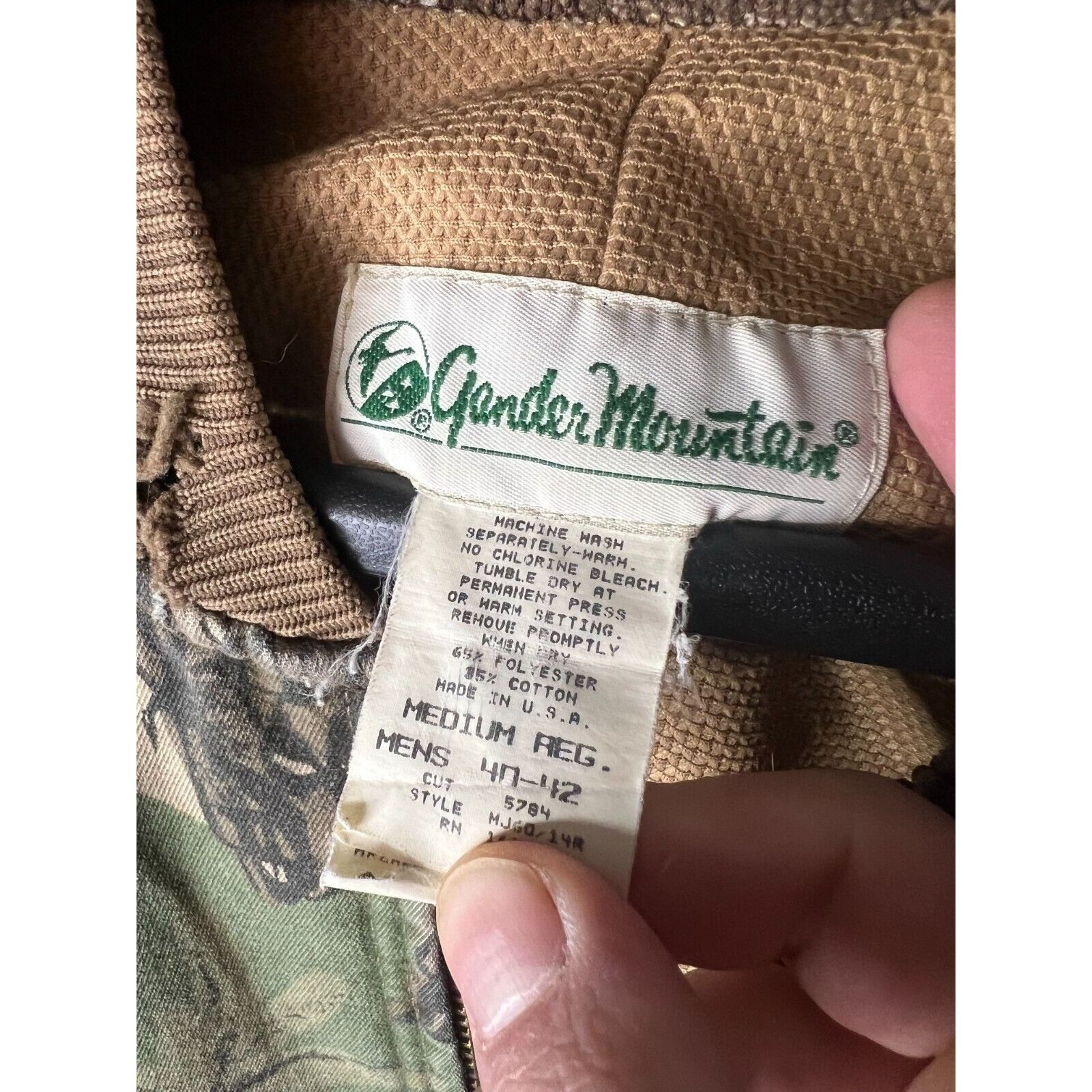 Vintage VTG Gander Mountain Camo Jacket Mens Medium treeebark Therma Size US M / EU 48-50 / 2 - 4 Thumbnail