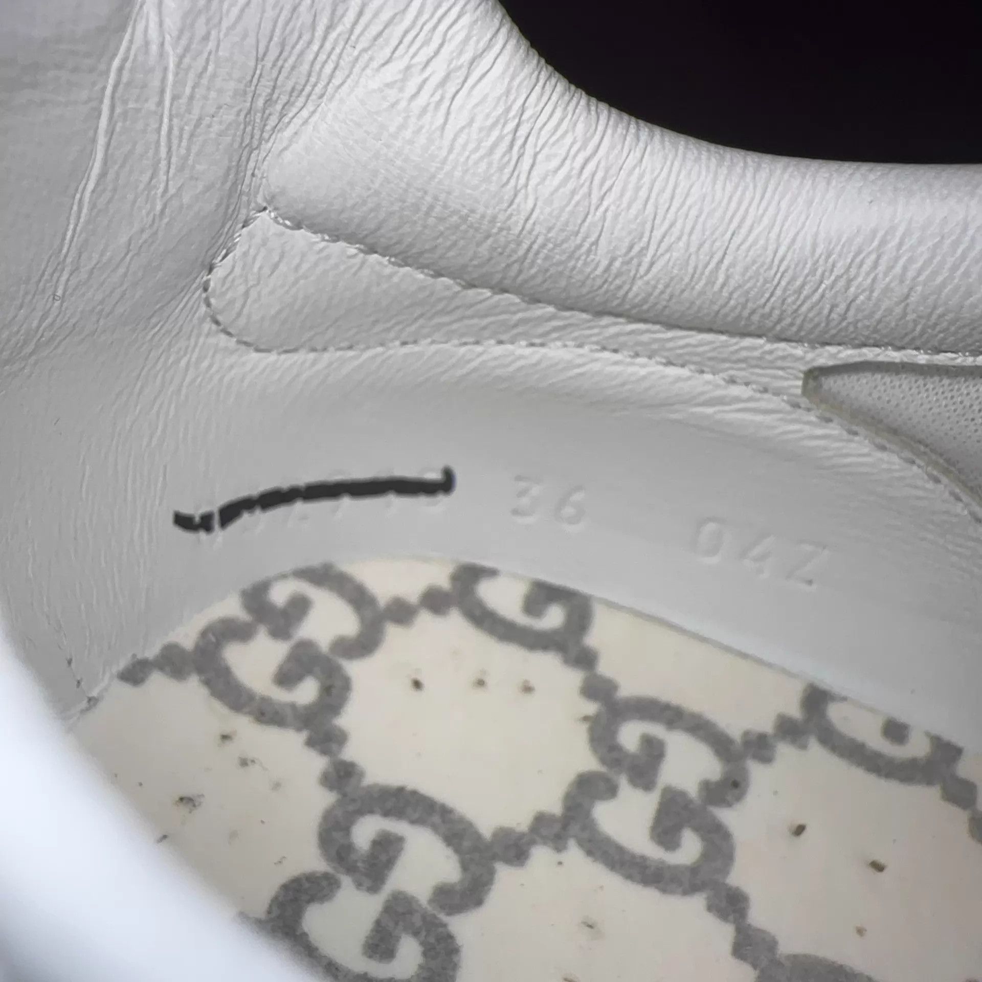 Gucci GUCCI Horsebit 1955 Women's White High-Top Sneaker 36 Size US 5.5 / IT 35.5 - 5 Thumbnail
