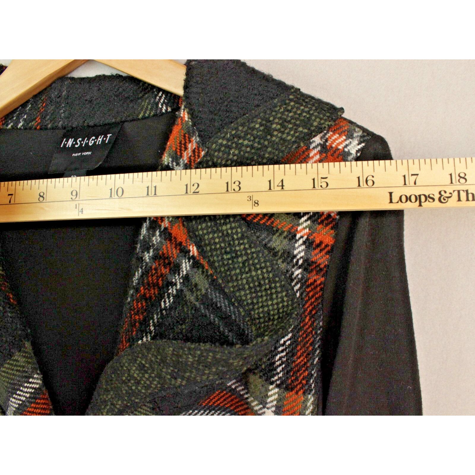 Insight Insight New York Short Plaid Jacket - Long Sleeve - Size 12 Size XL / US 12-14 / IT 48-50 - 3 Thumbnail