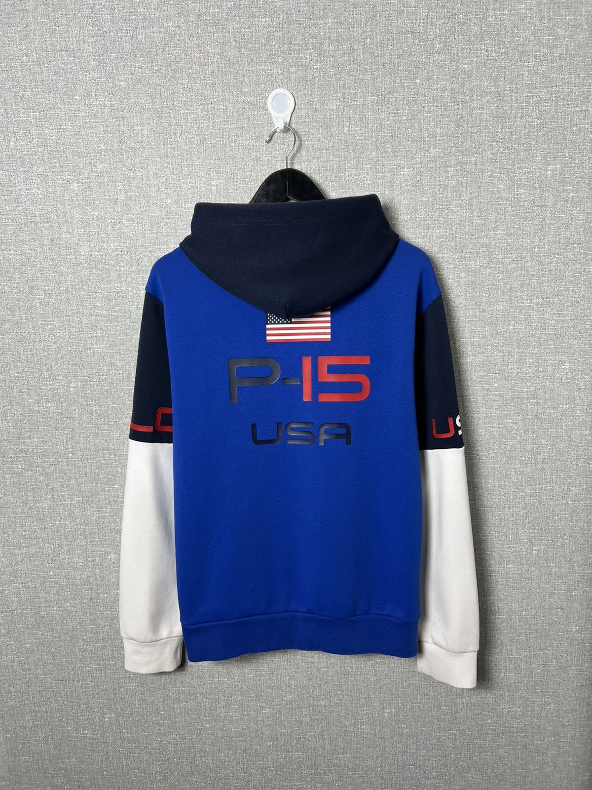 Polo Ralph Lauren Polo Ralph Lauren P-15 Offshore USA Big Logo Hoodie Size US L / EU 52-54 / 3 - 12 Thumbnail