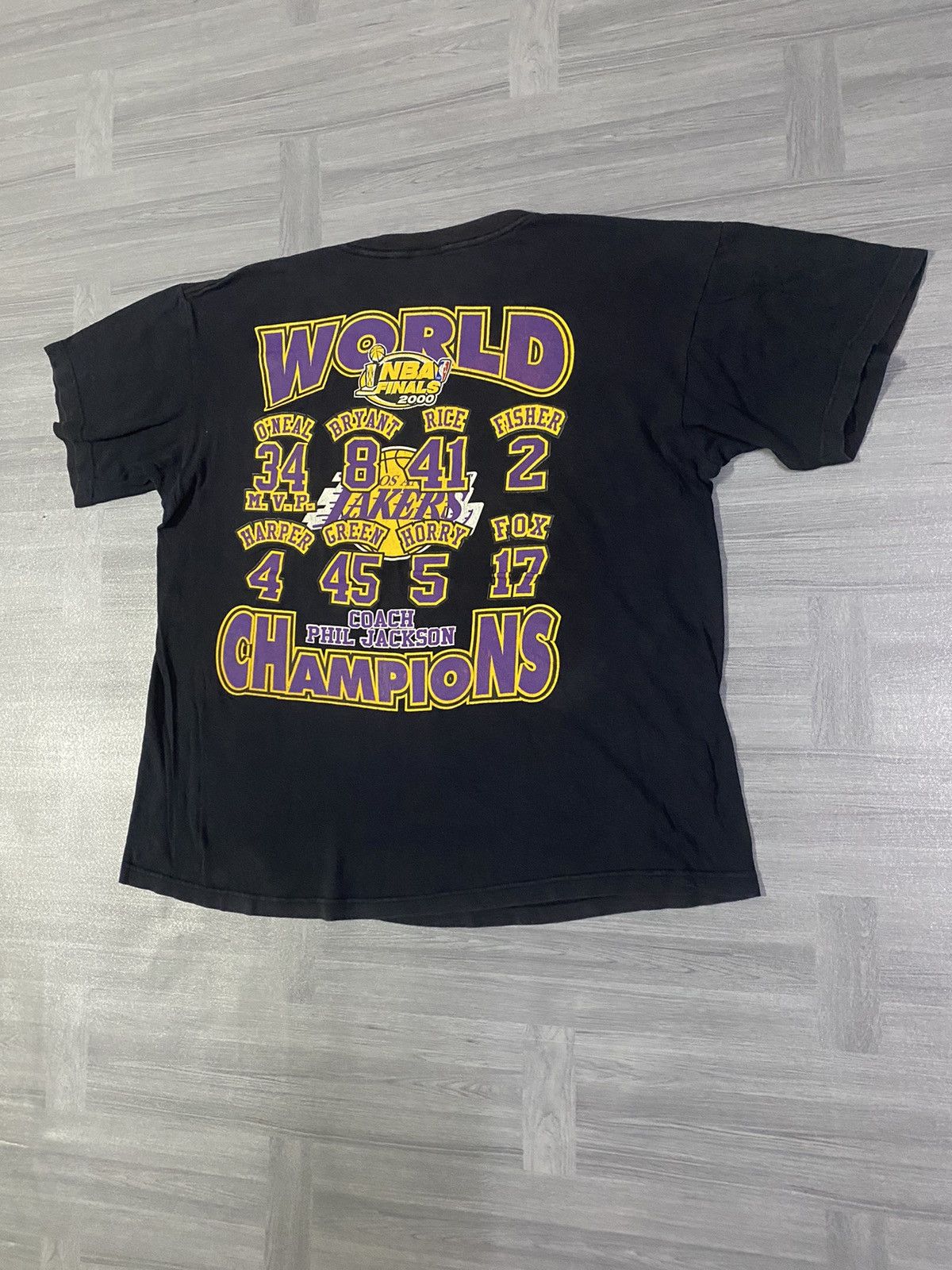 NBA Vintage Lakers Champions T-Shirt NBA Finals 2000's Kobe Size US XL / EU 56 / 4 - 11 Thumbnail