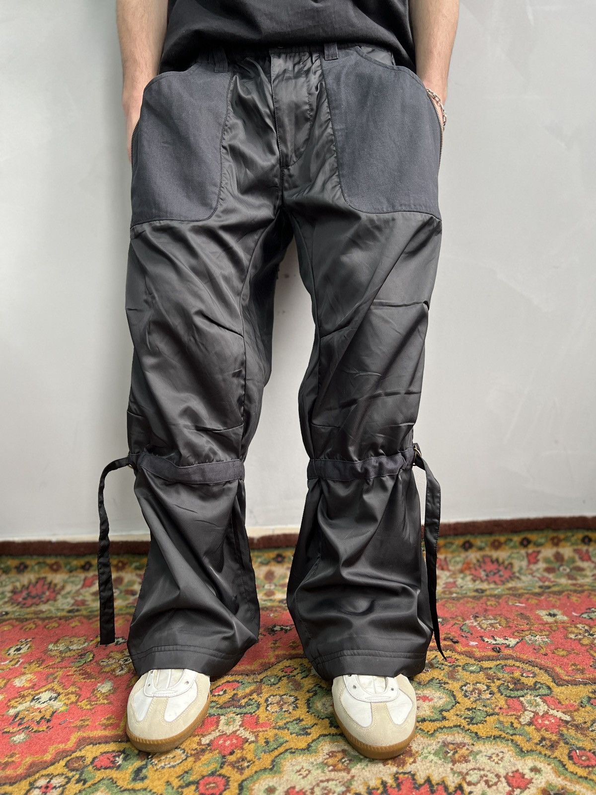 Energie × Junya Watanabe Y2K ENERGIE GOLD BAGGY NYLON JUNYAWATANABE STYLE PANTS Size US 33 - 4 Thumbnail