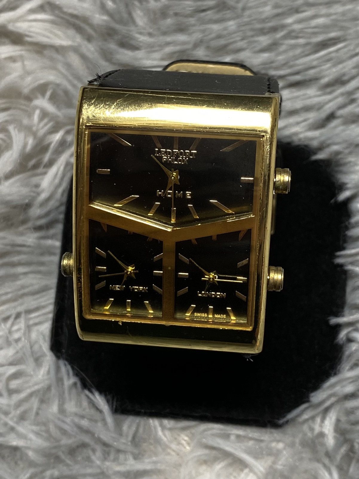 Japanese Brand × Vintage ✨ Ledfort Swiss Multi-Time Zones Watch ✨ Swiss Brand Size ONE SIZE - 4 Thumbnail