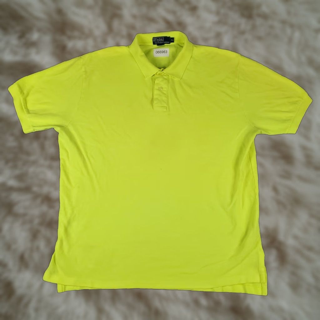 Ralph Lauren Ralph Lauren Polo Shirt Mens XL Neon Yellow Pony Casual Short Sleeve Color Yellow Polo Mens XL Classic, American, Preppy, Modern Size US XL / EU 56 / 4 - 1 Thumbnail