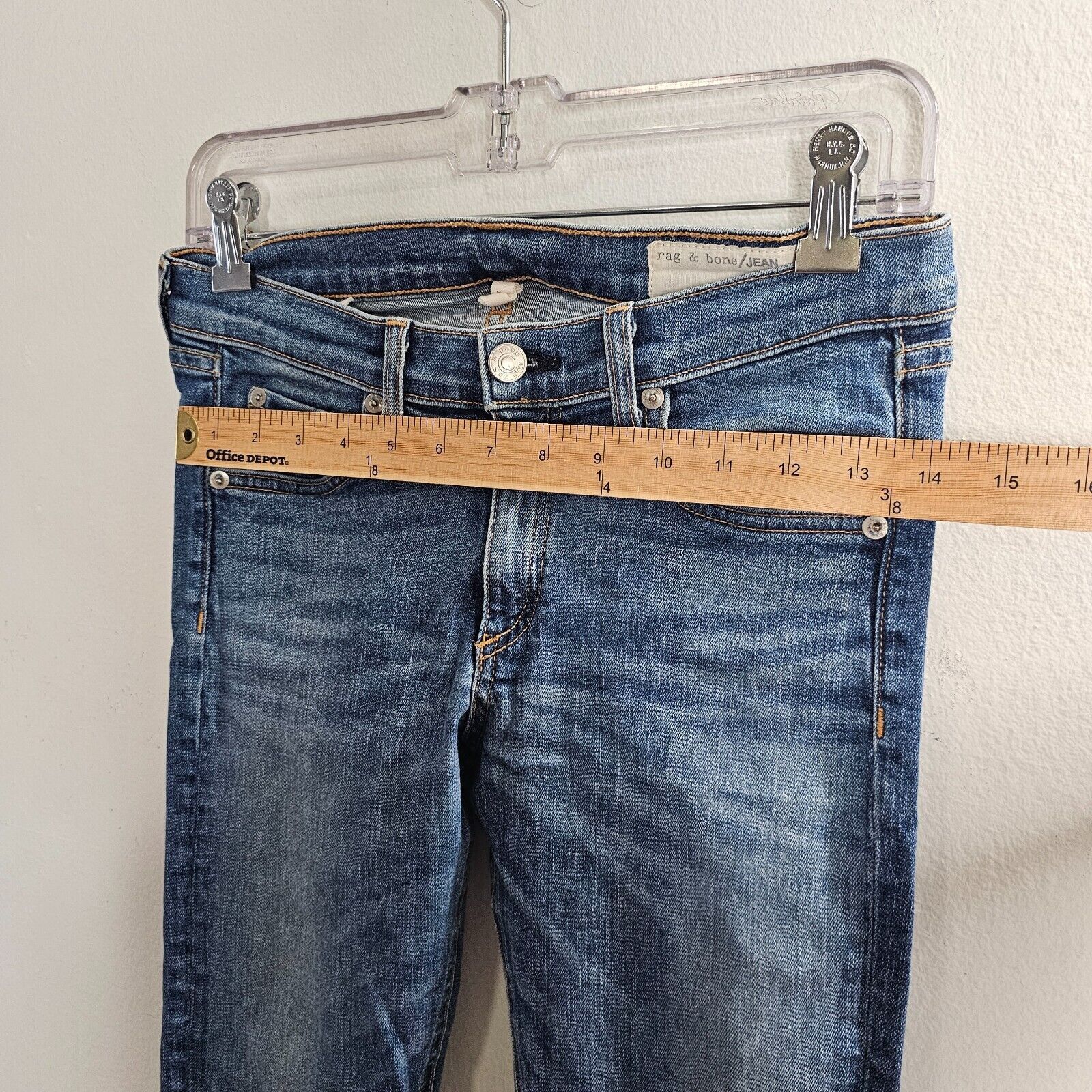 Rag & Bone Rag & Bone Brimfield Low Rise Skinny Jeans Intentional Fade Size 27" / US 4 / IT 40 - 5 Thumbnail
