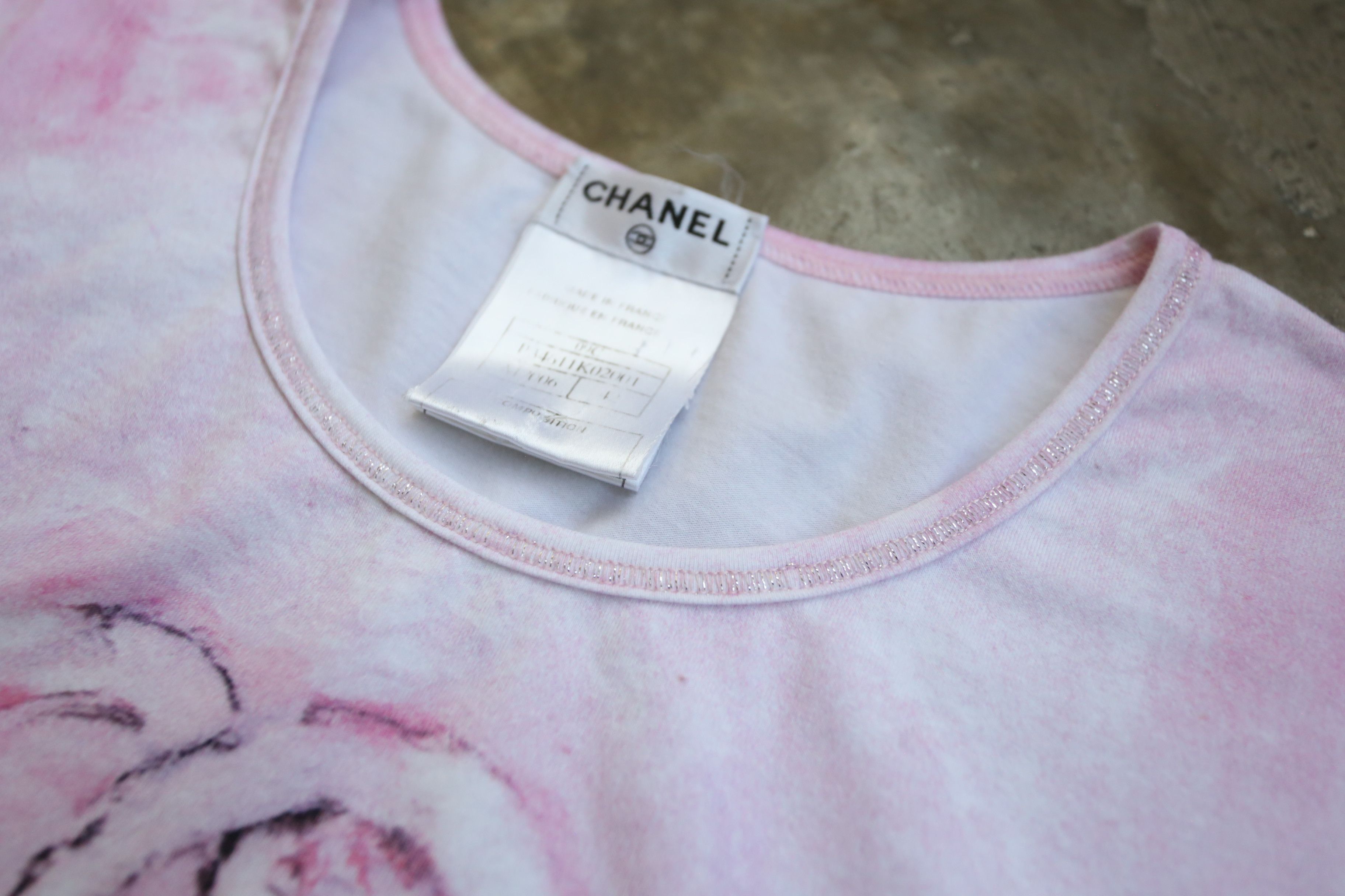 Chanel Chanel - Resort 2009 - Tie-Dye Logo Tee Size M / US 6-8 / IT 42-44 - 6 Thumbnail