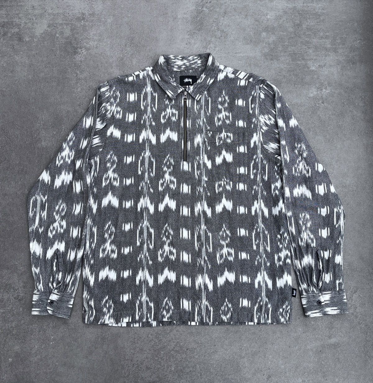 トップス STUSSY WRINKLY COTTON GAUZE SHIRT Wrinkly Cotton Gauze Shirt – Premier