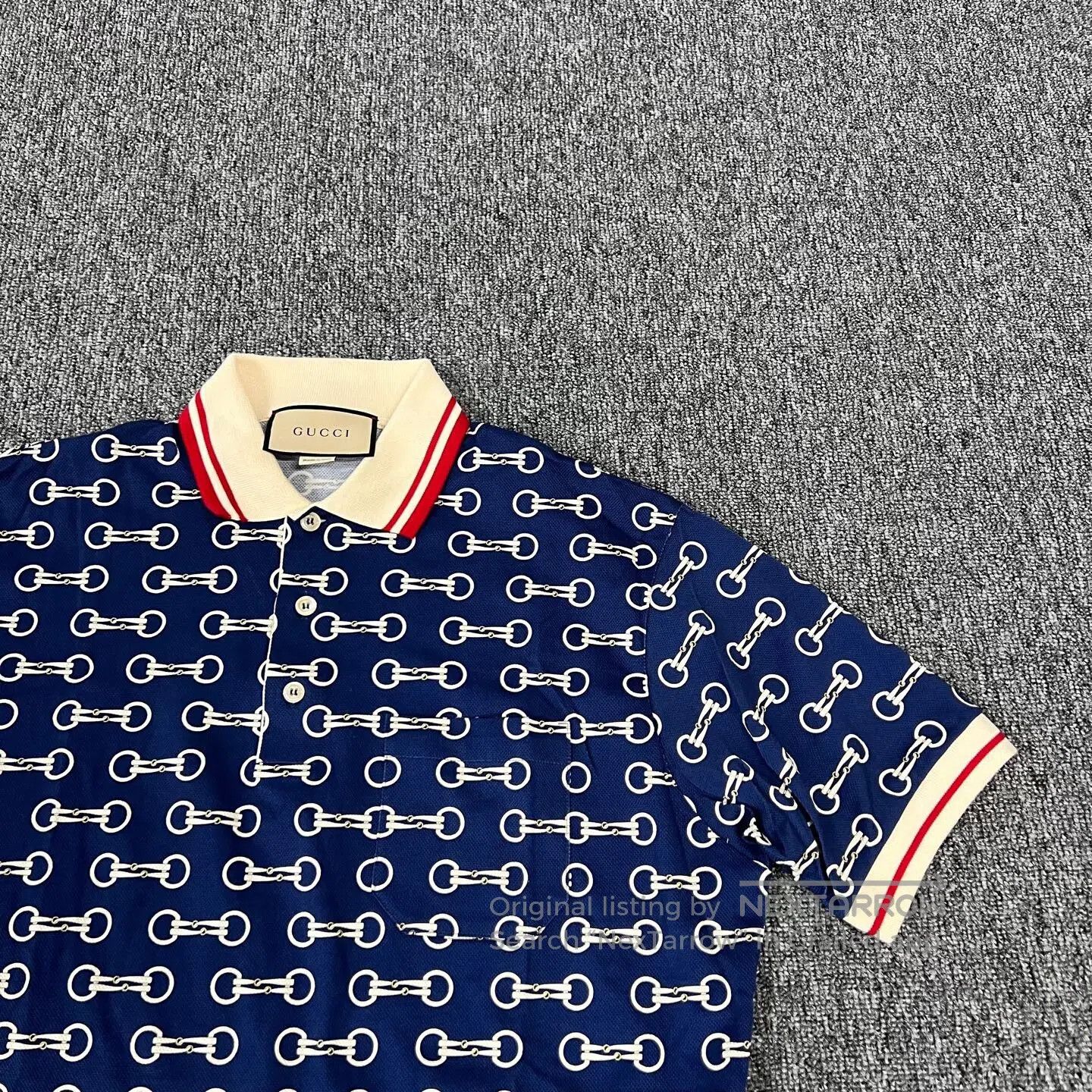 Gucci Guicci 25 New Model: Full-Print Polo Knit Short-Sleeved Sh Size US L / EU 52-54 / 3 - 3 Thumbnail