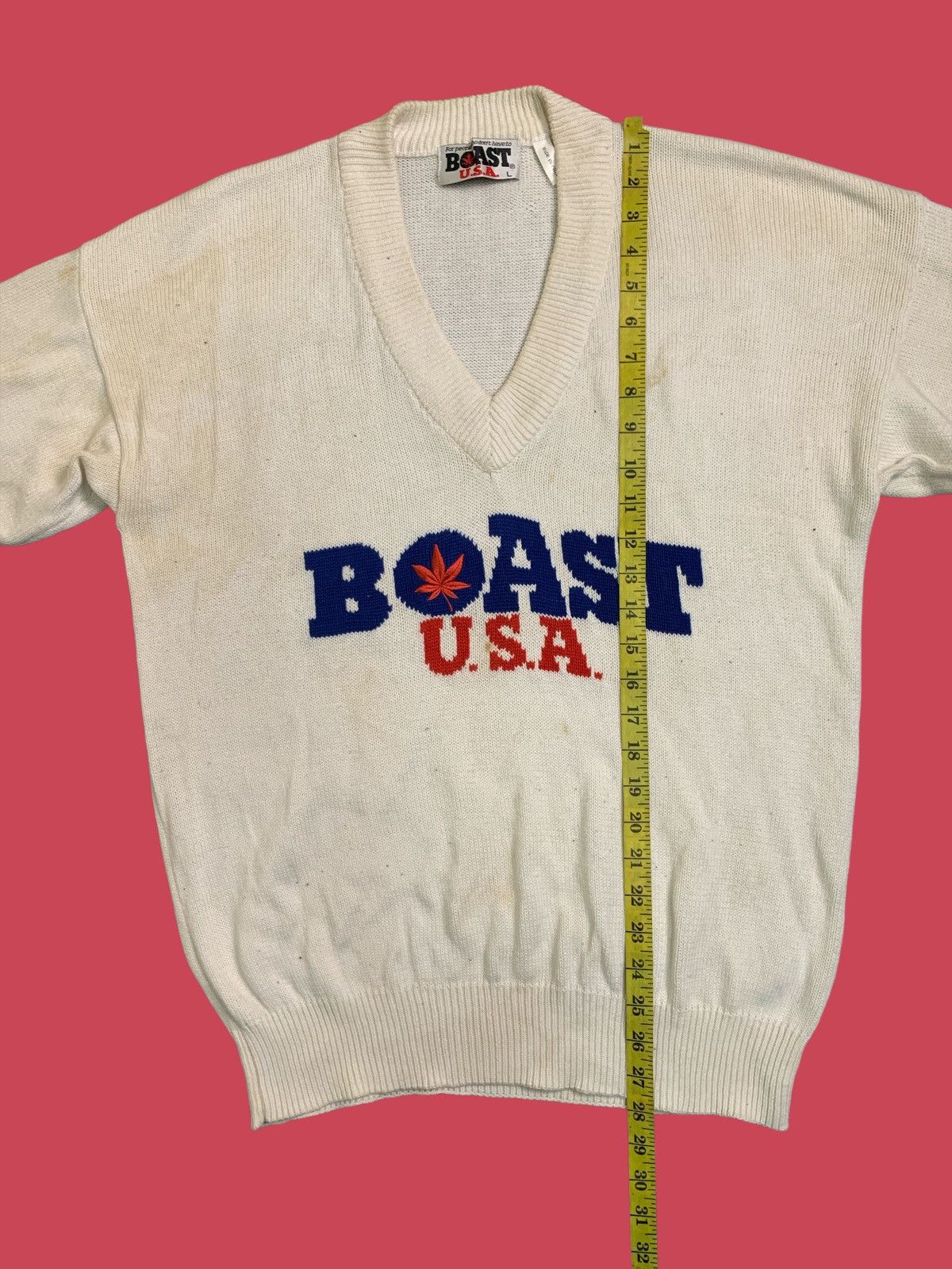 Boast Rare Design Vintage Boast U.S.A. V-Neck Knitwear Sweater Size L / US 10 / IT 46 - 8 Thumbnail