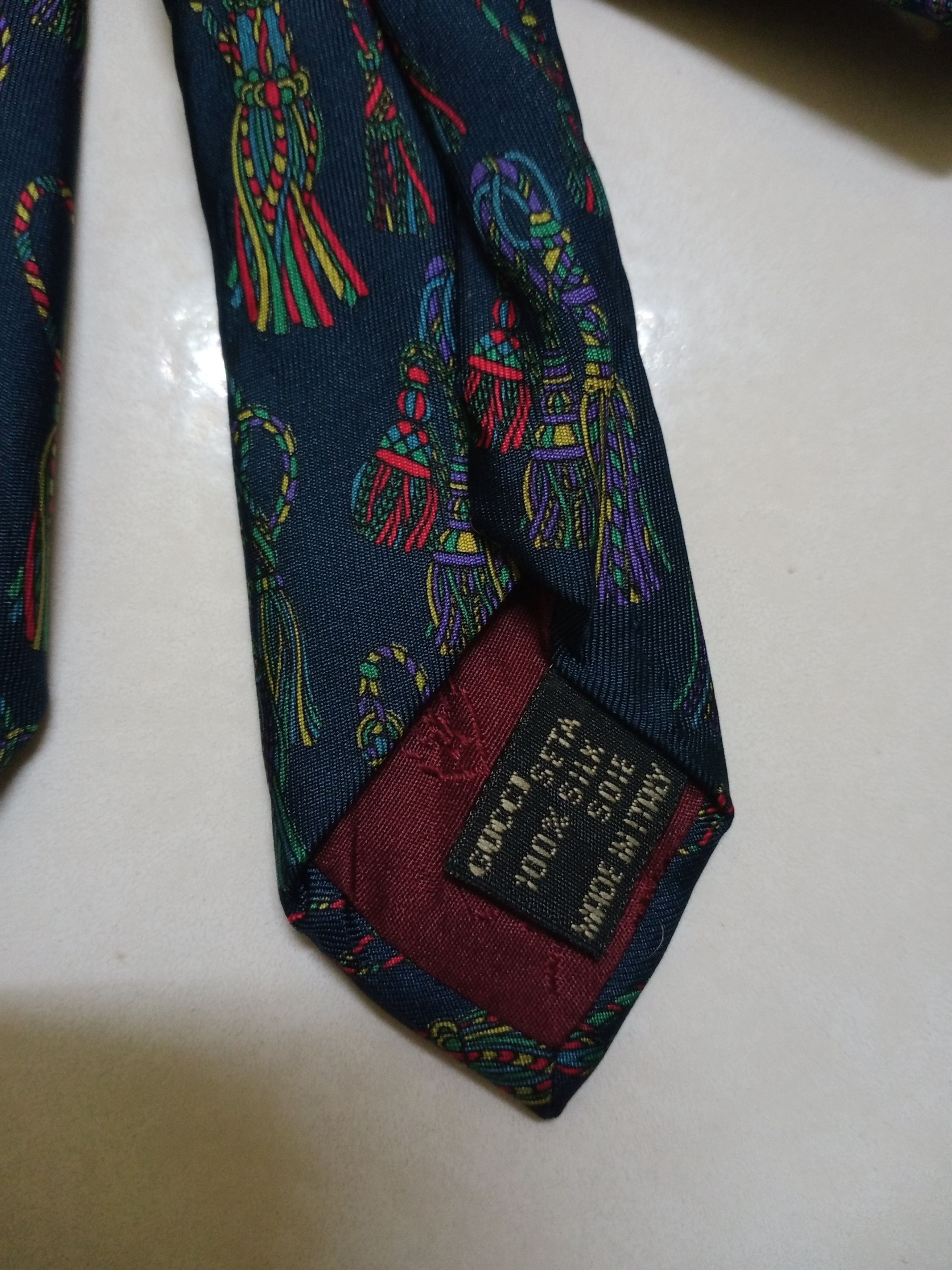 Gucci Rare Vintage GUCCI Silk Tie Size ONE SIZE - 7 Thumbnail