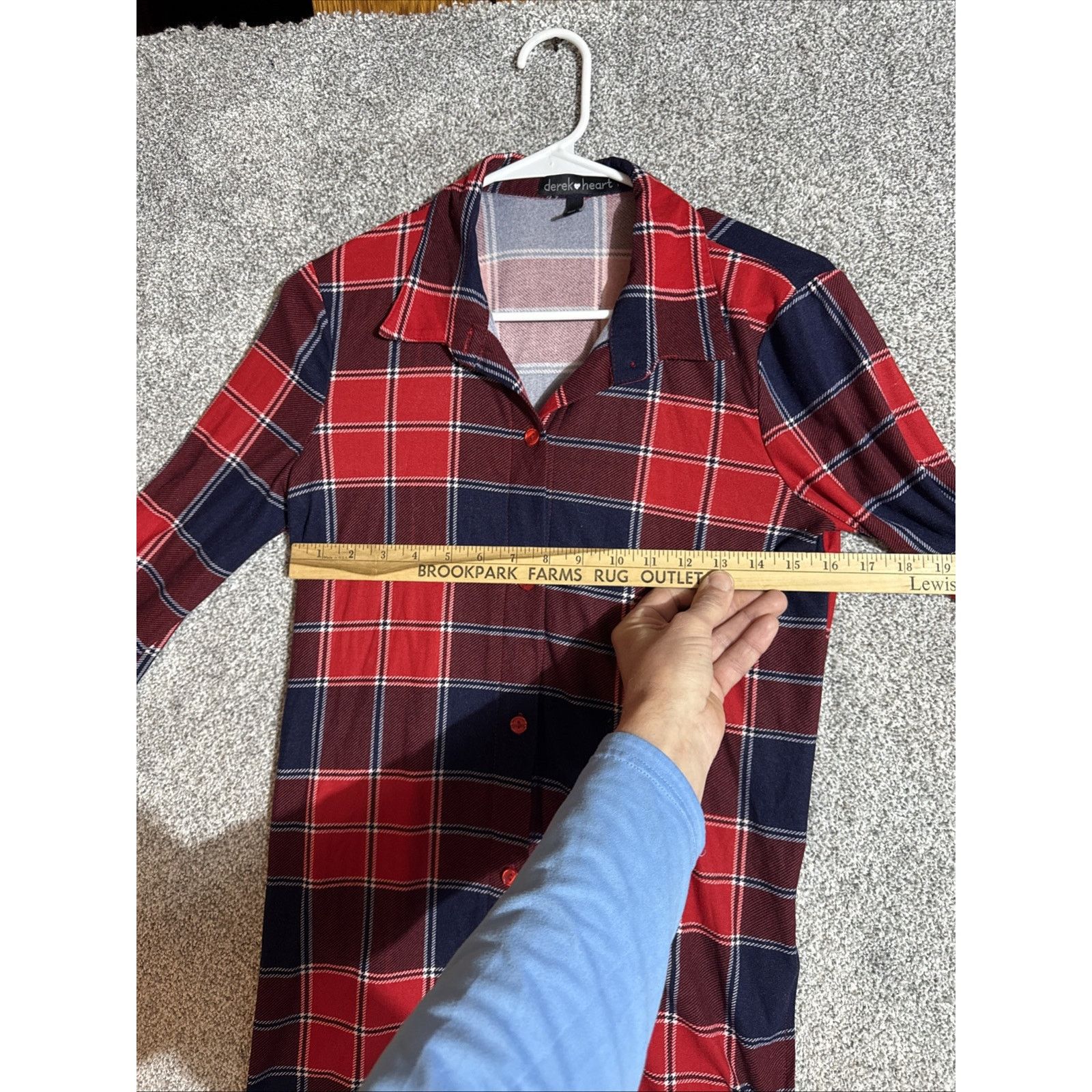 Other Plaid Tunic Top Womens M Grunge Punk Y2K Button Up Layering Size M / US 6-8 / IT 42-44 - 2 Thumbnail