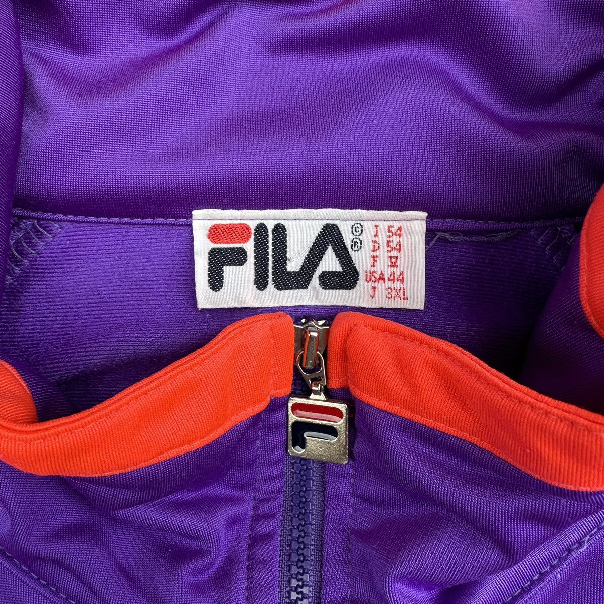 Fila × Vintage Vintage Fila Zip Up Sweatshirt Side Tape Small Logo lampas Size US XL / EU 56 / 4 - 7 Thumbnail