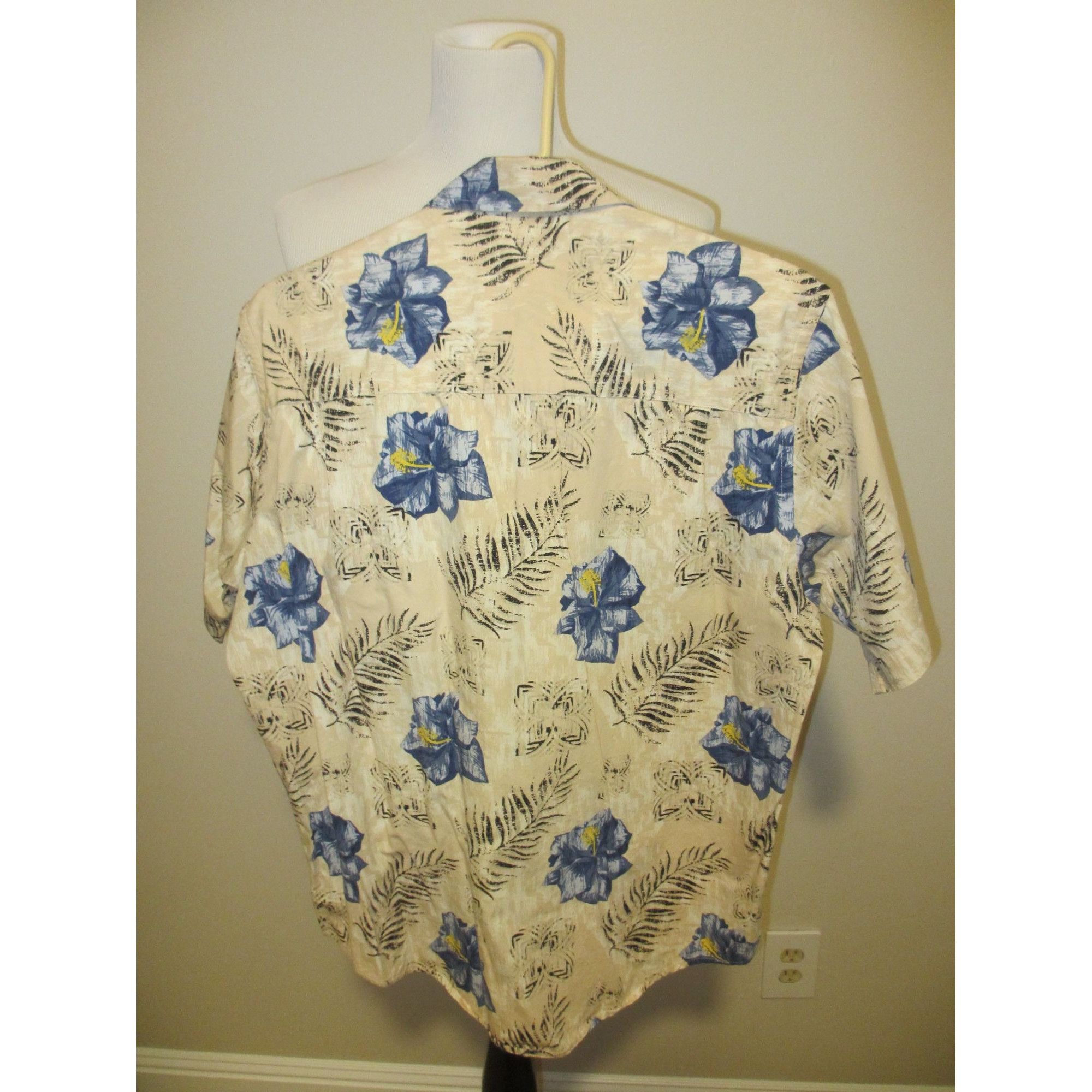 Other Crossings Mens Hawaiian Short Sleeve Shirt S/CH 100% Cotton Size US S / EU 44-46 / 1 - 2 Thumbnail
