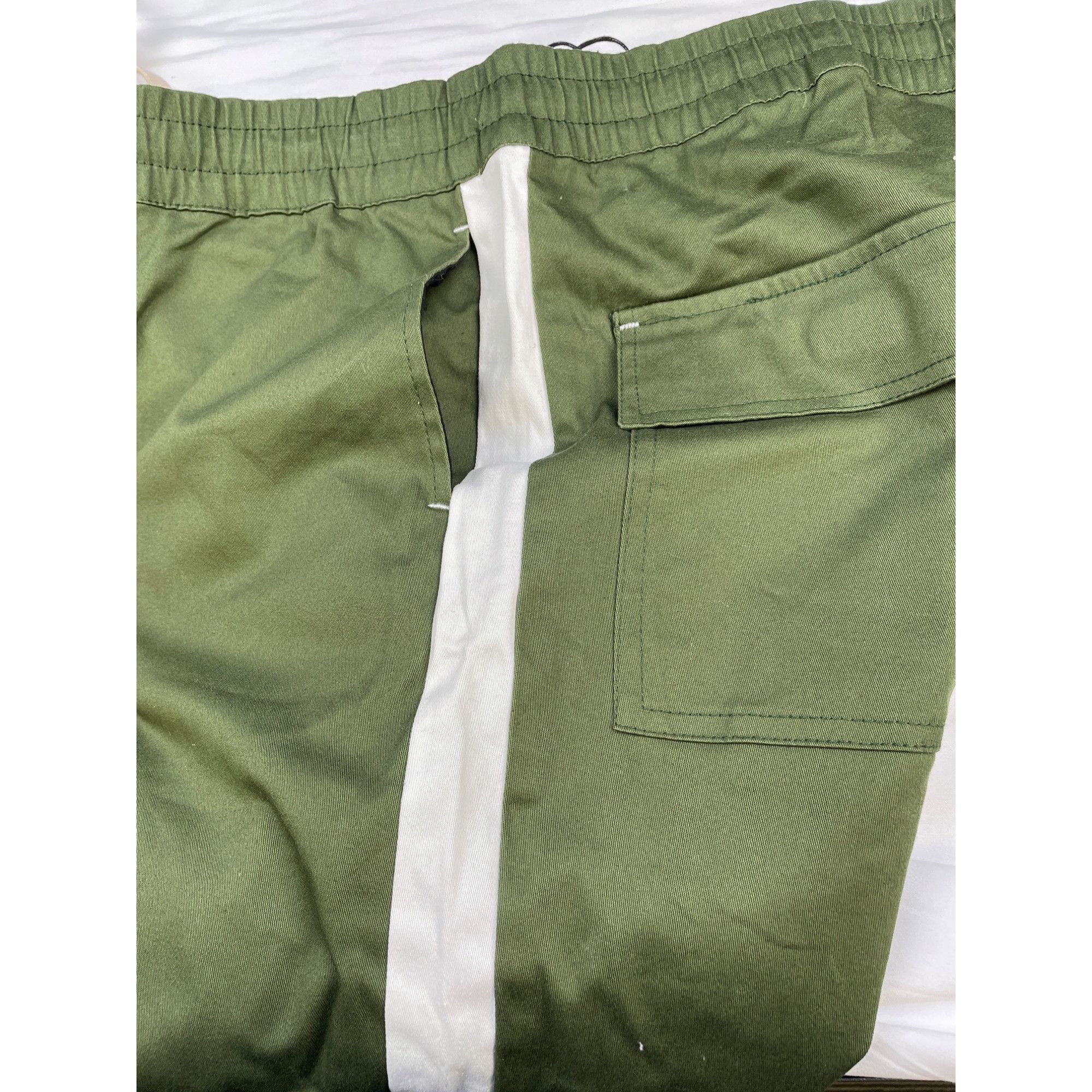 Kayden K Kayden K Men's Olive/White Stretch Joggers/Pants NWT Size L Size US 36 / EU 52 - 5 Thumbnail
