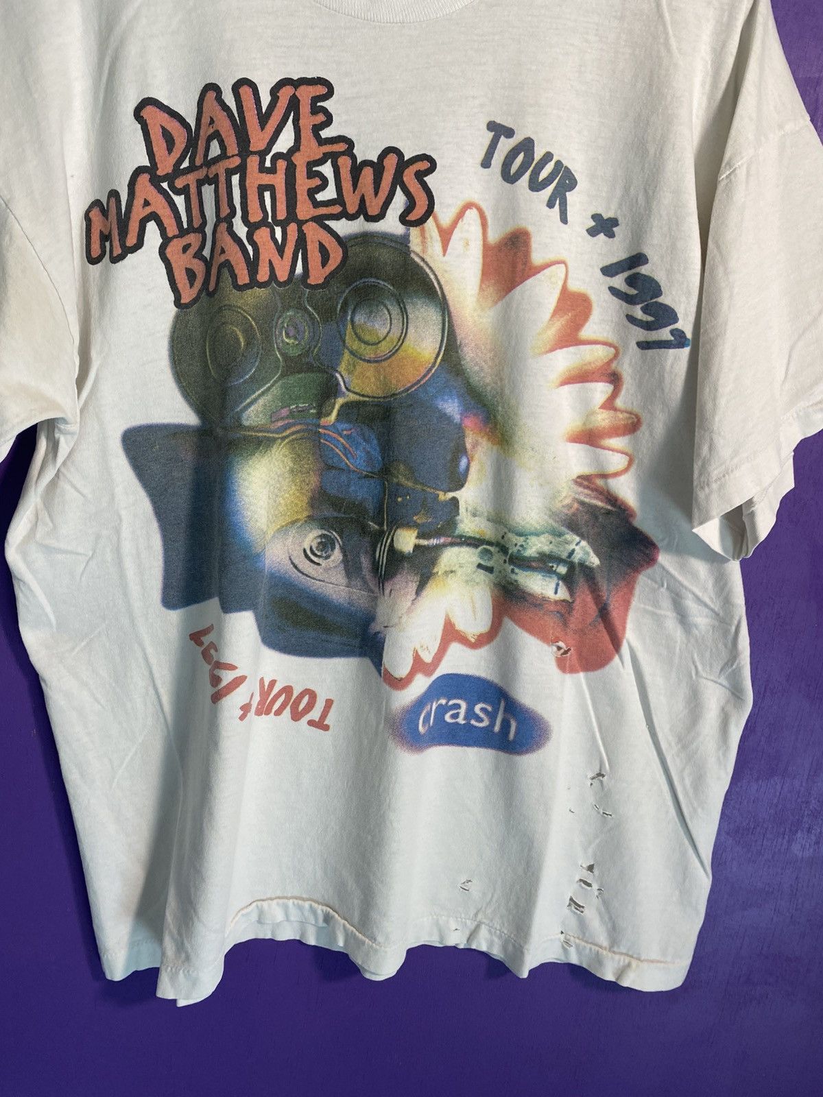 Band Tees Vintage 1997 Dave Matthews band crash tour tee Size US L / EU 52-54 / 3 - 3 Thumbnail