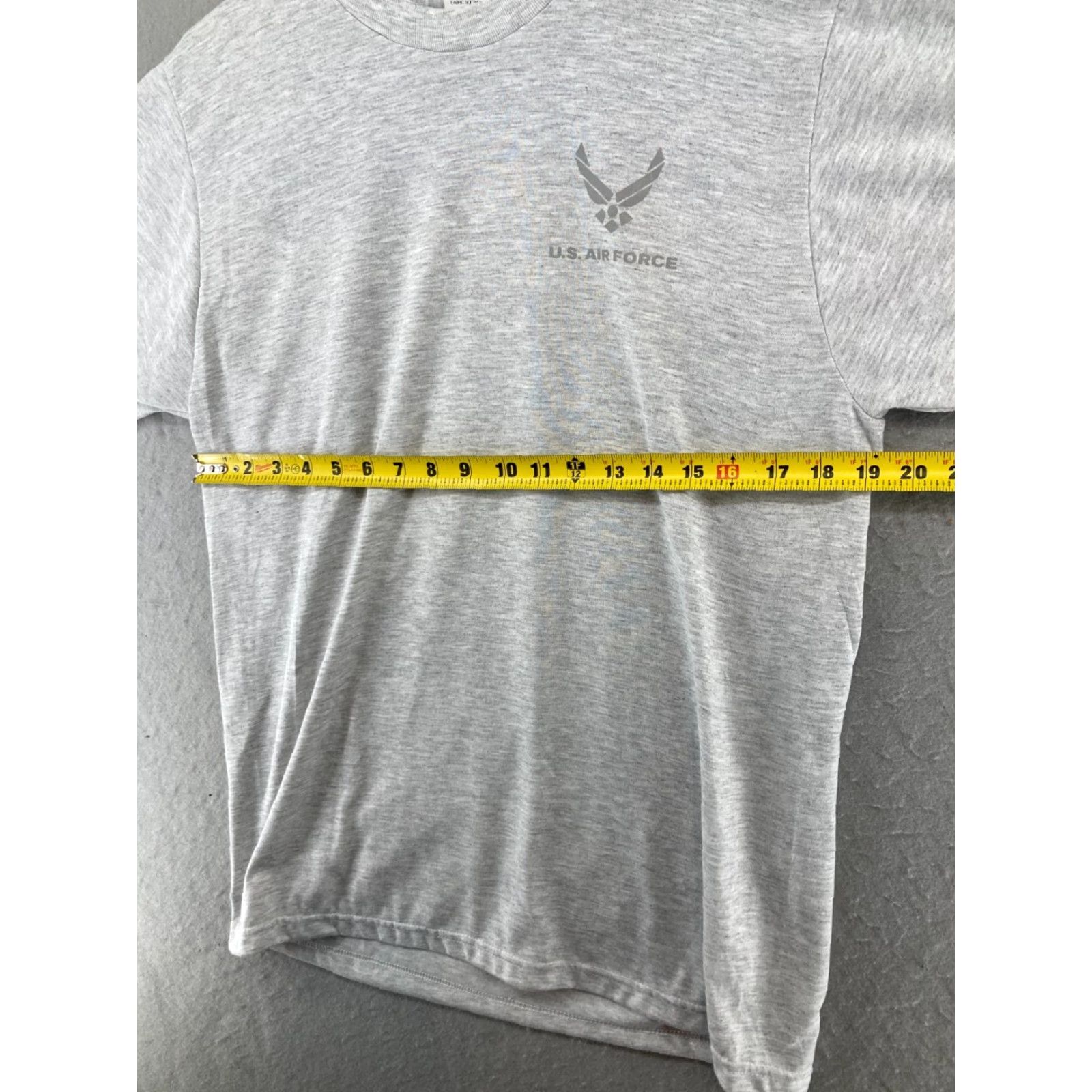 Vintage US Air Force Mens TShirt M Gray Navy Army Military Short Sleeve Crew Neck Size US M / EU 48-50 / 2 - 3 Thumbnail