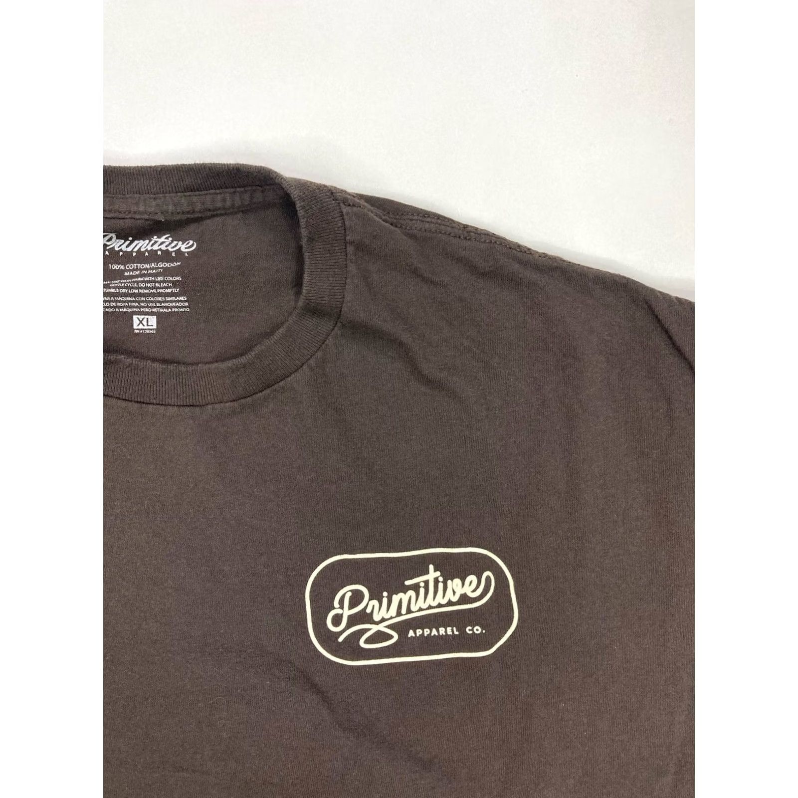Primitive VINTAGE Primitive Apparel Logo Graphic T-shirt Men XL Brown Short Sleeve Size US XL / EU 56 / 4 - 4 Thumbnail