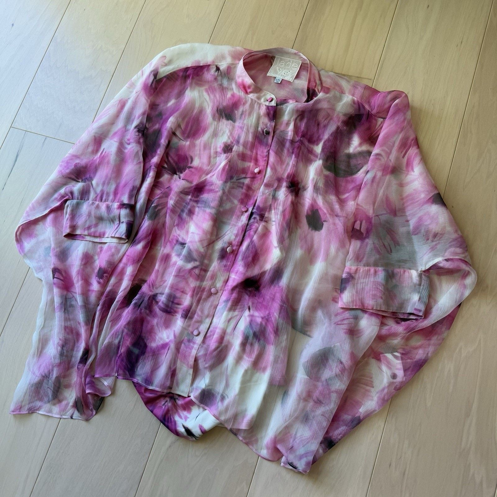 Johnny Was Johnny Was Katia Floral Silk Blouse Women's L/XL Multicolor Size L / US 10 / IT 46 - 9 Thumbnail