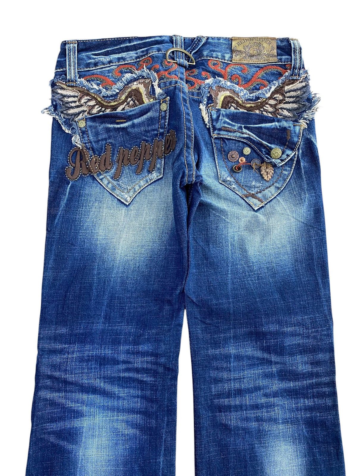 Japanese Brand Red Peppers Brands Faded Wash Style Bootcut Jeans Size US 28 / EU 44 - 2 Thumbnail