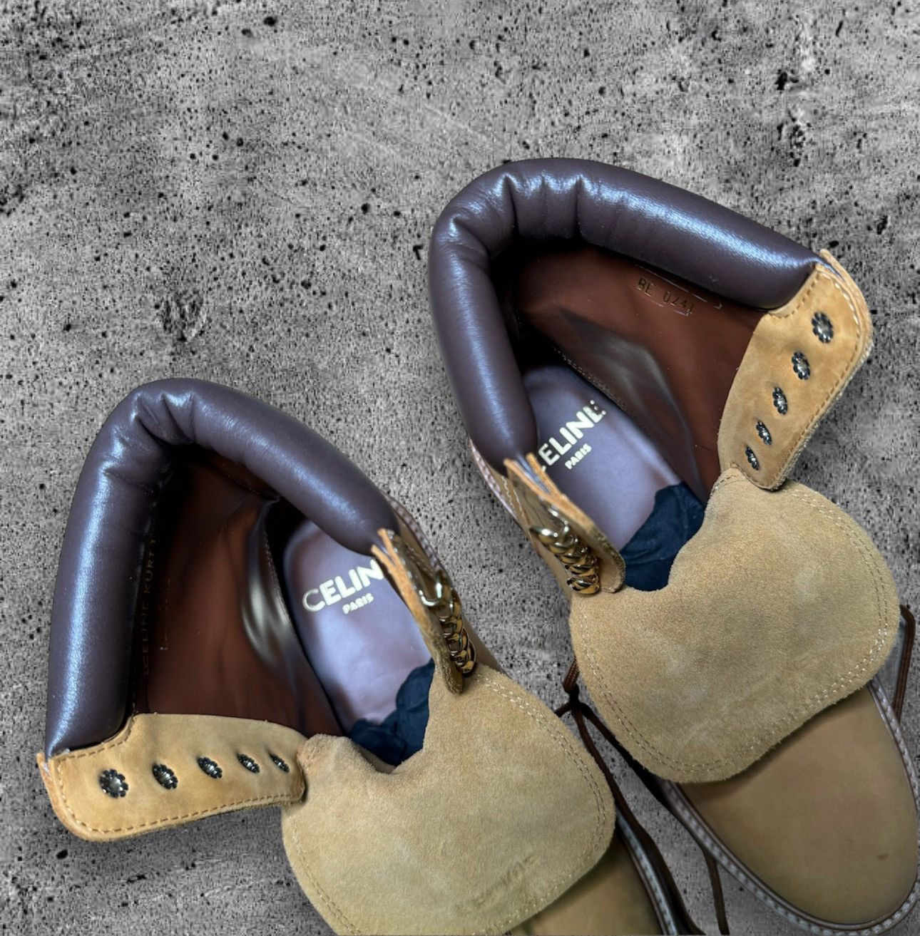 Celine × Hedi Slimane CELINE HOMME “FW21 KURT HIGH LACE-UP BOOT 35” Size US 8.5 / EU 41-42 - 9 Thumbnail