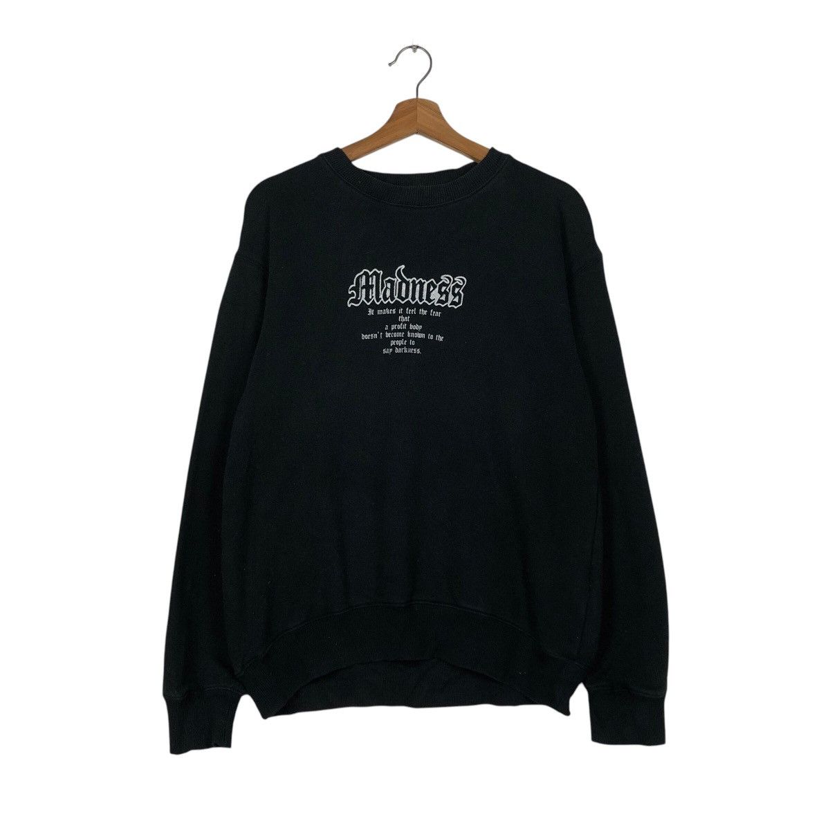 Japanese Brand 📌Vintage Sweatshirt Madness Punk Design Chrome Hearts Style Size US M / EU 48-50 / 2 - 2 Thumbnail