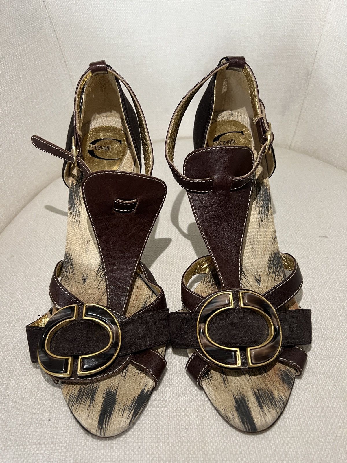 Just Cavalli Just Cavalli Animal Print Stiletto Heels Size US 9 / IT 39 - 3 Thumbnail