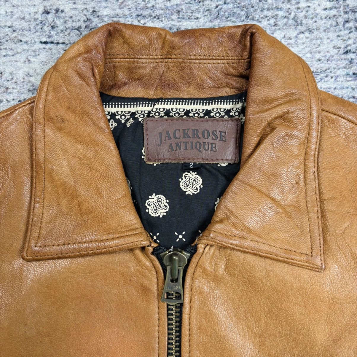 JACKROSE Archive Jackrose - Paisley Liner Biker Leather Jacket Size US M / EU 48-50 / 2 - 9 Thumbnail