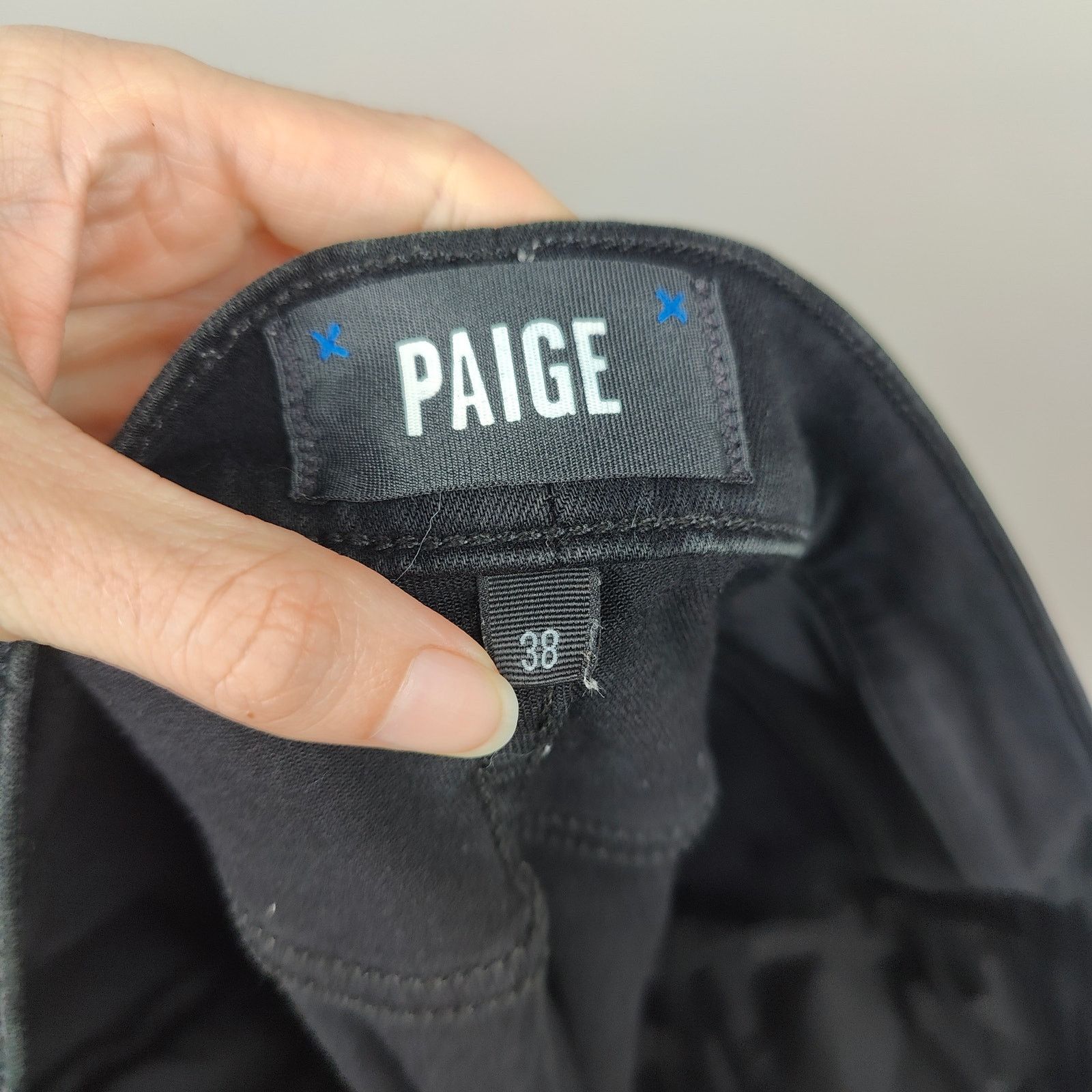 Paige Paige Lennox Jeans Men 38 Black Slim Straight Fit Moto Biker Size US 38 / EU 54 - 6 Thumbnail