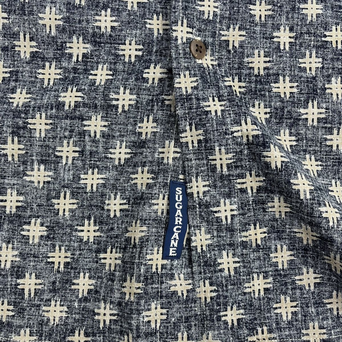 Sugar Cane Vintage Sugar Cane Pattern Indigo Backwards Button Up Shirt Size US L / EU 52-54 / 3 - 6 Thumbnail