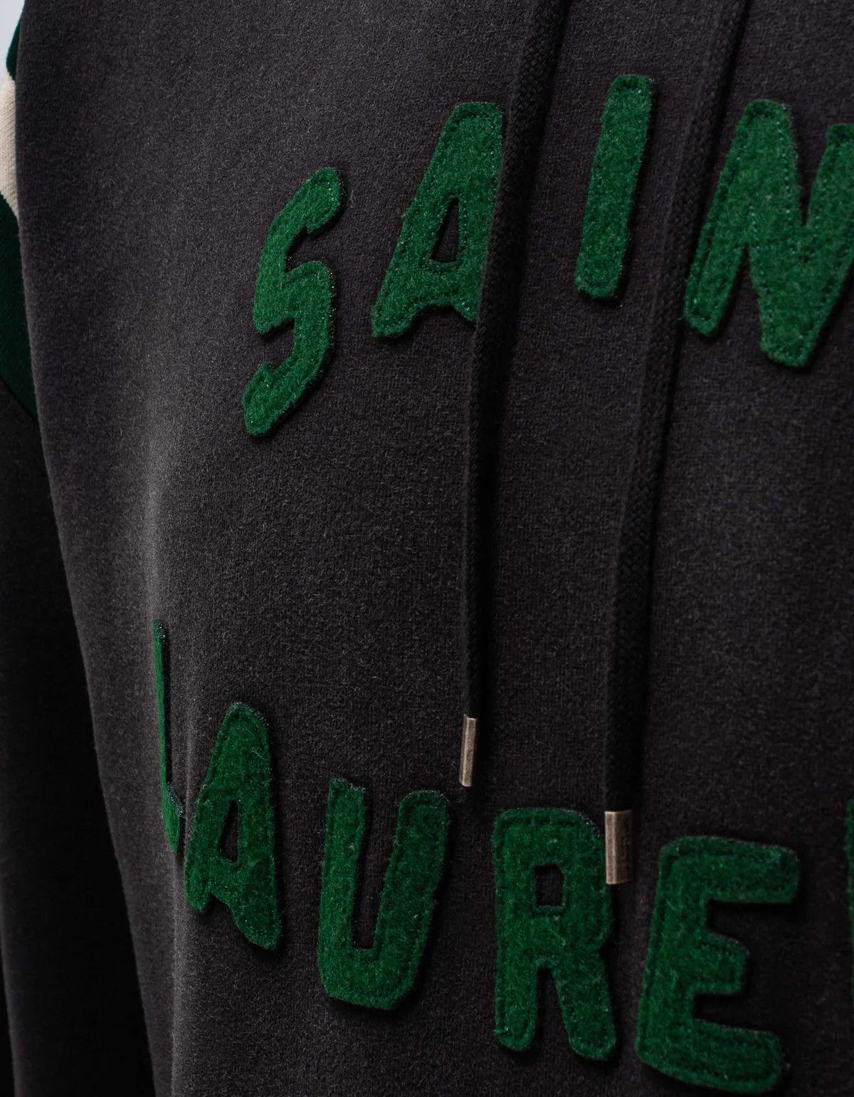 Saint Laurent Paris o1bcso1str0924 Hoodie in Black/Green Size US S / EU 44-46 / 1 - 5 Thumbnail