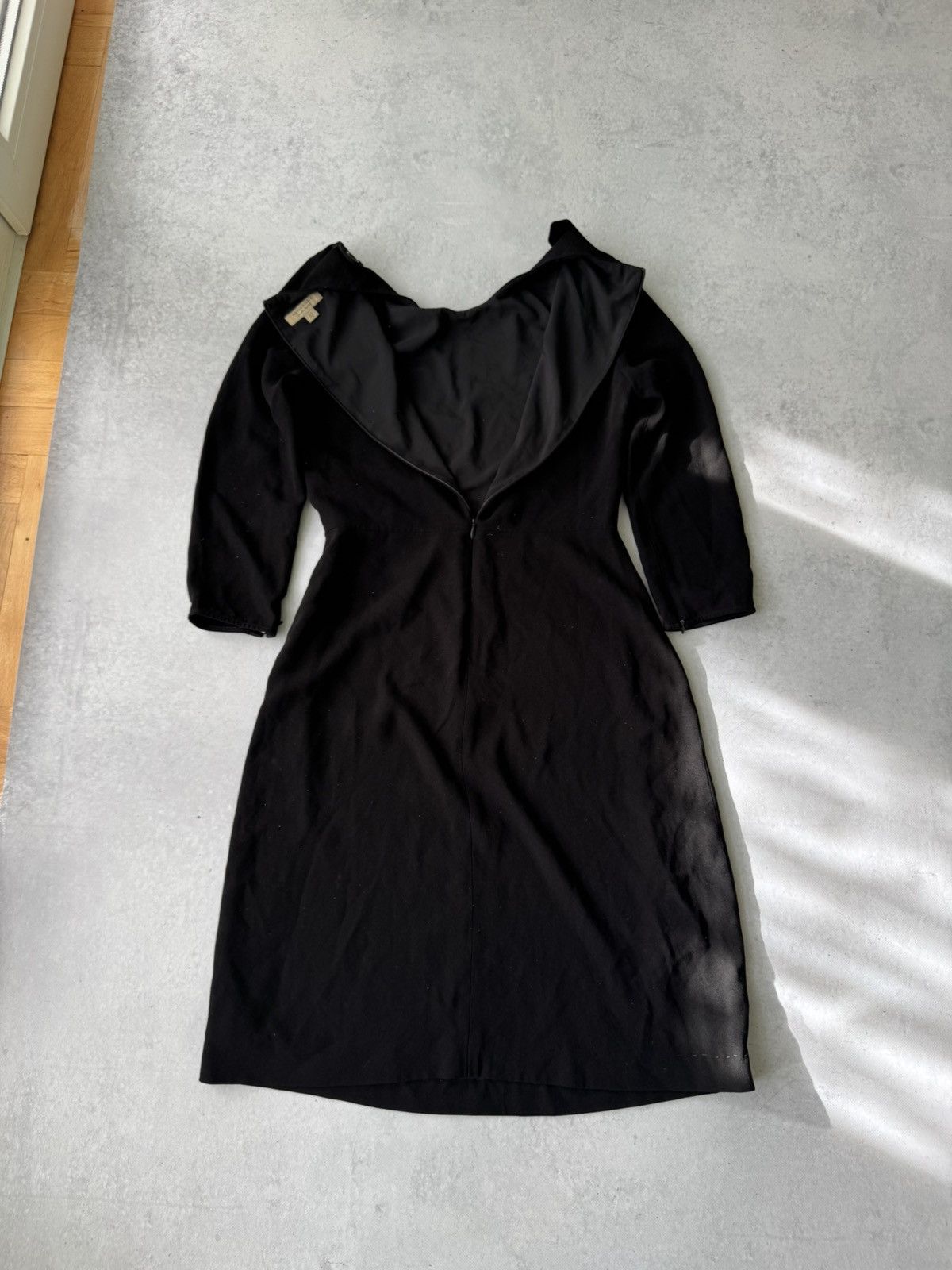 Burberry Burberry Lined 3/4 Zip Sleeves Sheath Black Dress Size S / US 4 / IT 40 - 10 Thumbnail