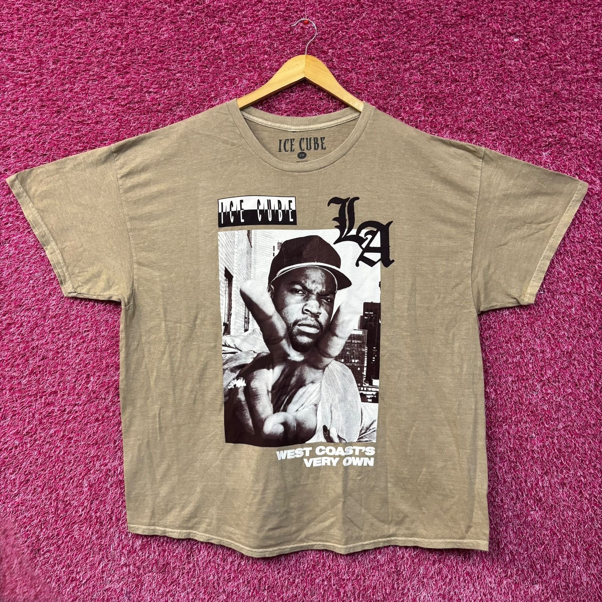 Rap Tees Ice Cube LA Boys West Coast Graphic Design T-Shirt 2XL Size US XXL / EU 58 / 5 - 1 Thumbnail