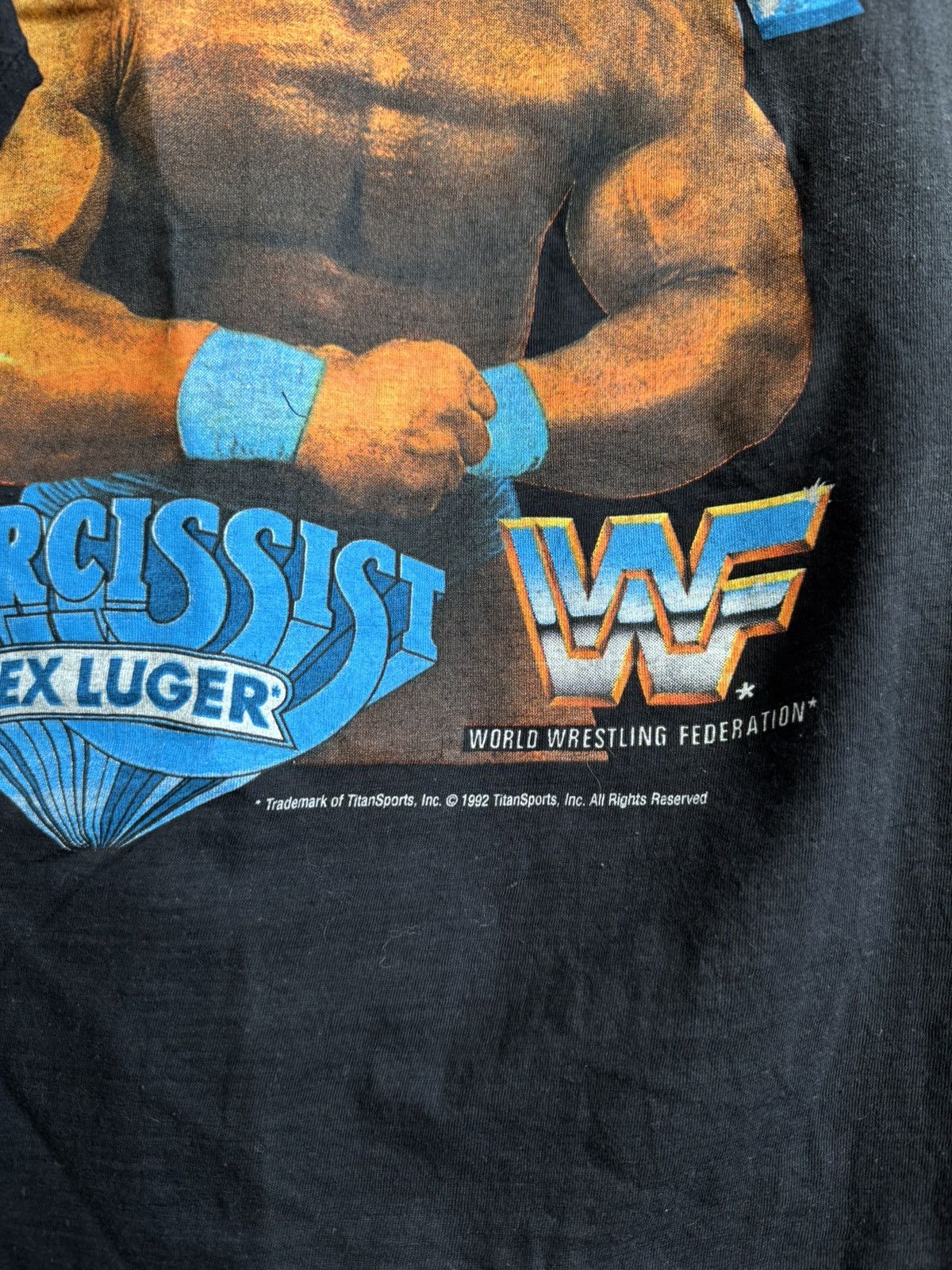Vintage 1992 Lex Luger Vintage 90s Rare Wrestling Tee WWF WWE Size US XL / EU 56 / 4 - 4 Thumbnail