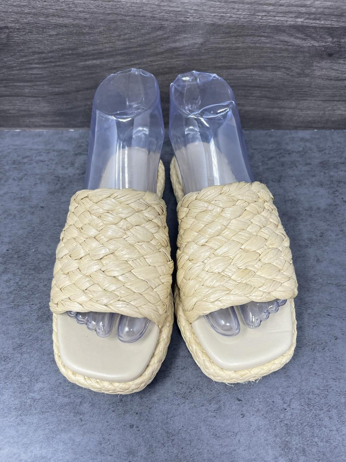 Vince Vince Sandals Womens Size 4 (35) Rumi Raffa Slides Size US 4 / IT 34 - 3 Thumbnail