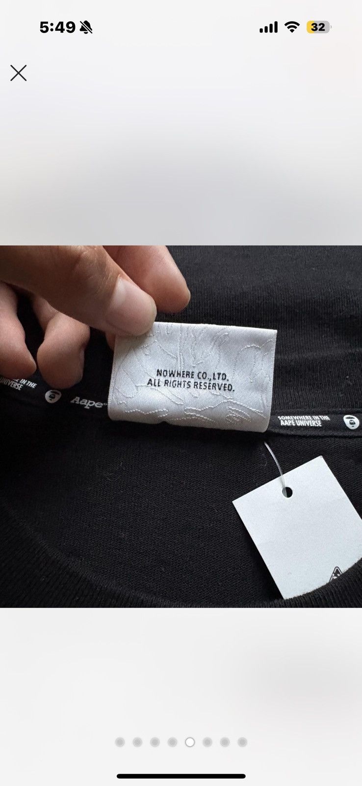Aape Aape by a bathing ape black tee Size US S / EU 44-46 / 1 - 5 Thumbnail