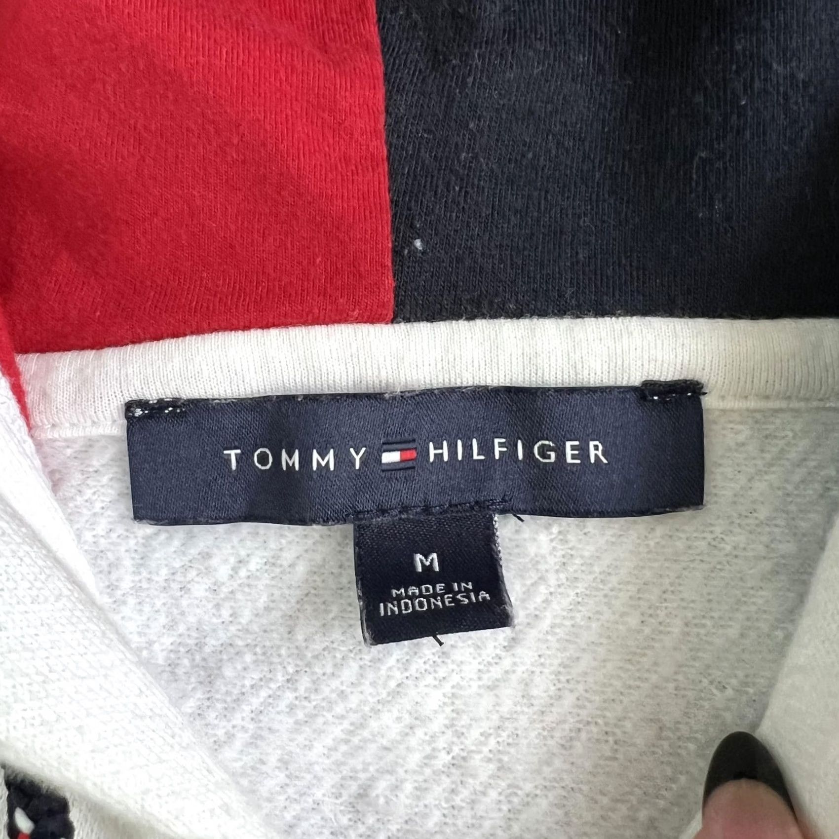 Tommy Hilfiger Tommy Hilfiger Hoodie Mens Medium White Nautical Anchor Full Zip Sweatshirt Size US M / EU 48-50 / 2 - 3 Thumbnail