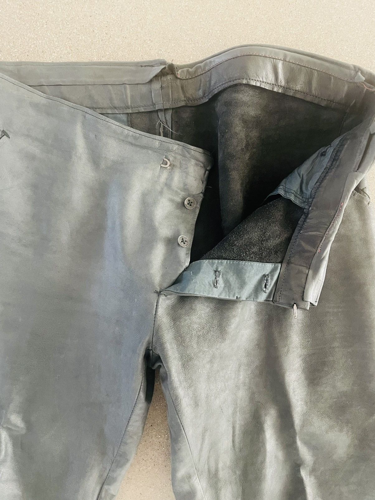 Ma+ MA+ Leather pants clasp button Size US 36 / EU 52 - 3 Thumbnail