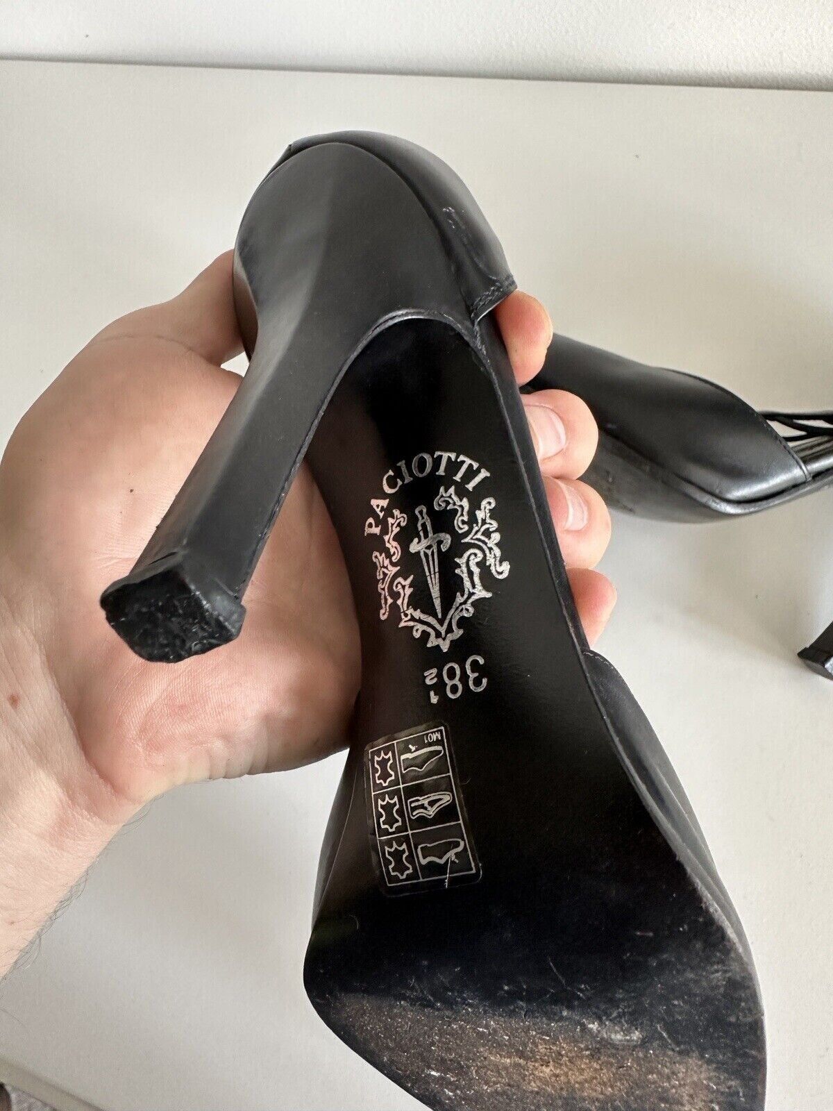 Paciotti Cesare Paciotti Womens Leather Heels size 38.5 Size US 8.5 / IT 38.5 - 16 Thumbnail