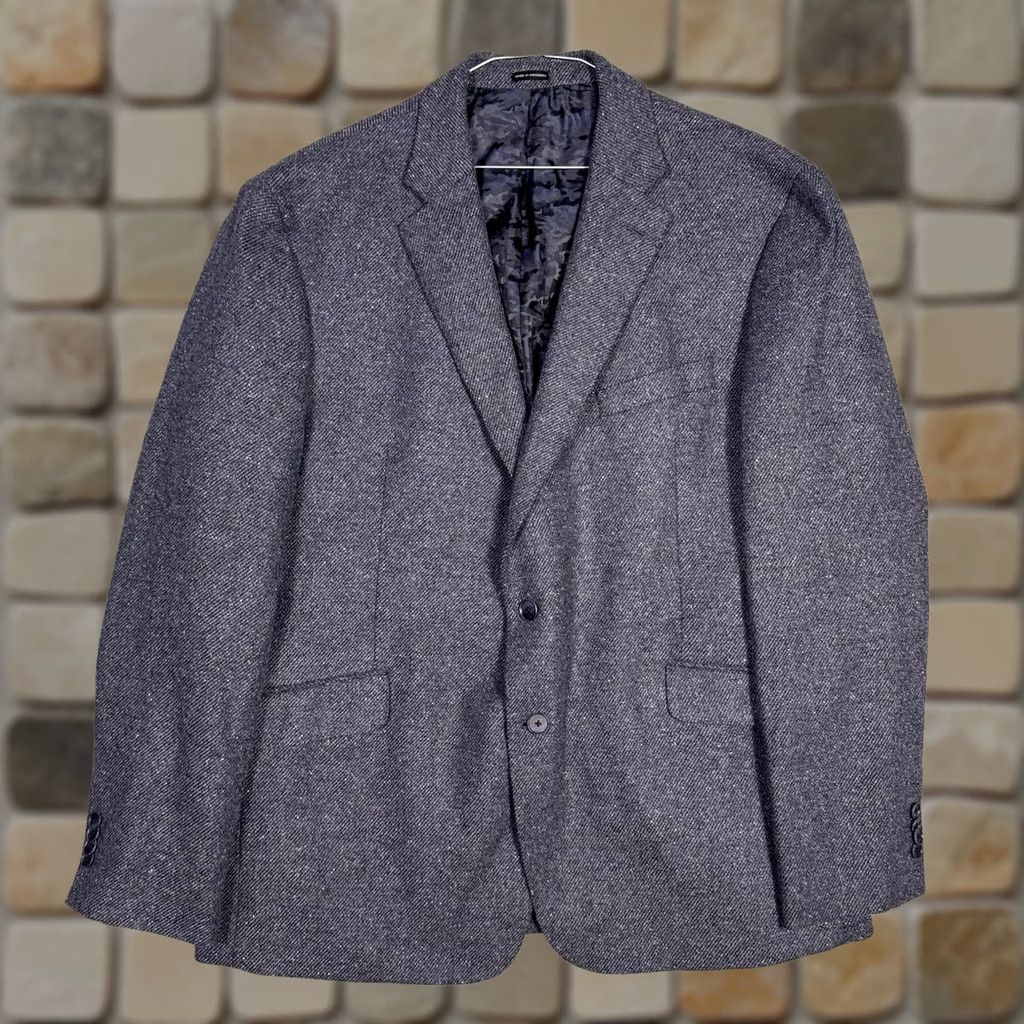Joseph Abboud Joseph Abboud Blazer SportCoat Sport Coat Men 48L Wool Unstructured Nova Fides Speckle Slim Size 48R - 1 Thumbnail
