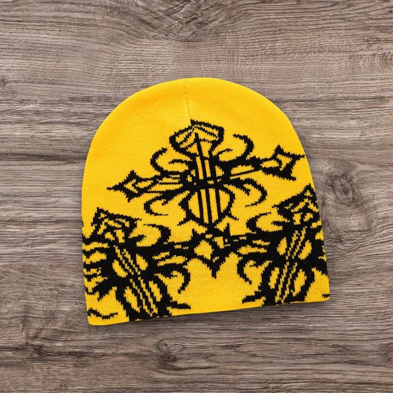 Other Opium PUNK AVANTGARDE Cross Hat | Y2K ALT Grunge Beanie Size ONE SIZE - 1 Preview