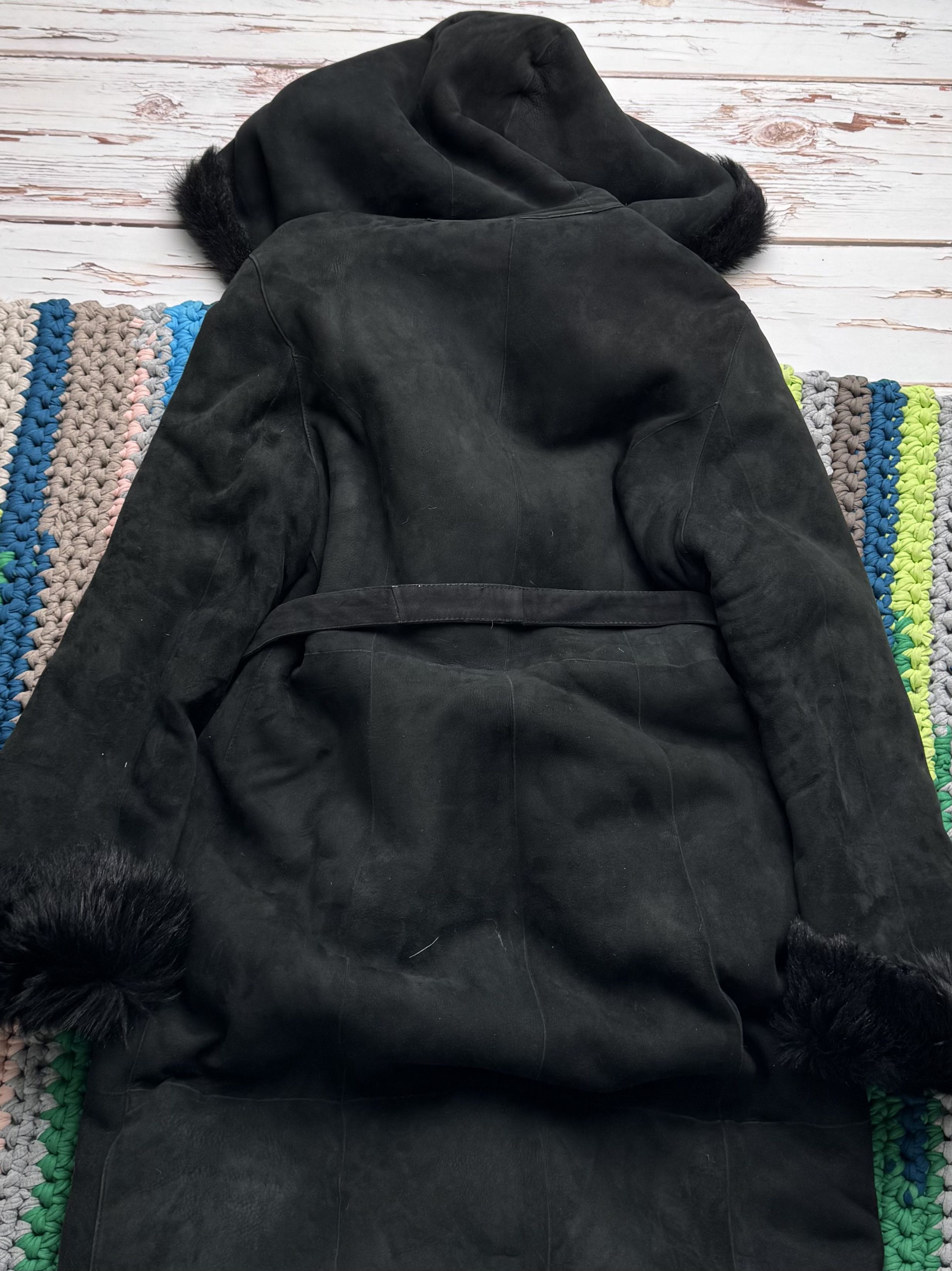 Vintage Vintage Real Leather Hooded Coat (D15)(D10) Size XL / US 12-14 / IT 48-50 - 17 Thumbnail