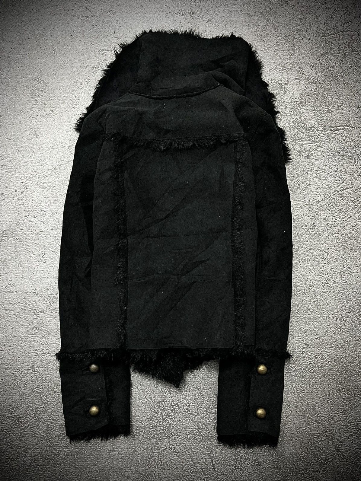 If Six Was Nine Rare SLY If Six Was Nine Asymmetric Style Suede GothicJacket Size US M / EU 48-50 / 2 - 7 Thumbnail