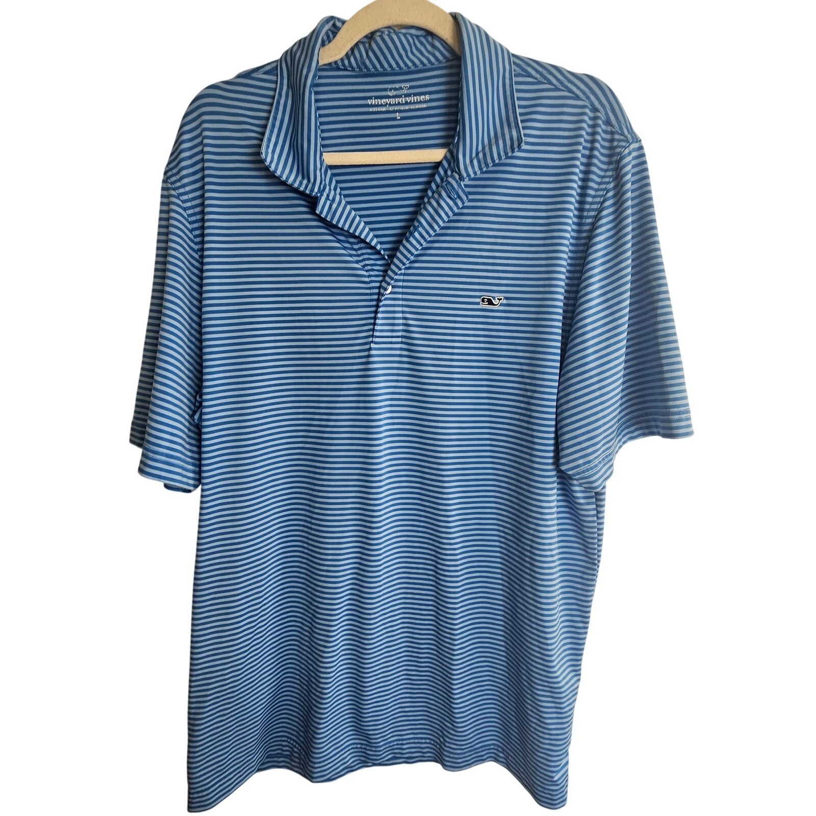 Vineyard Vines Vineyard Vines Mens Polo Shirt Striped Golf Stretch Athletic Size US L / EU 52-54 / 3 - 1 Thumbnail