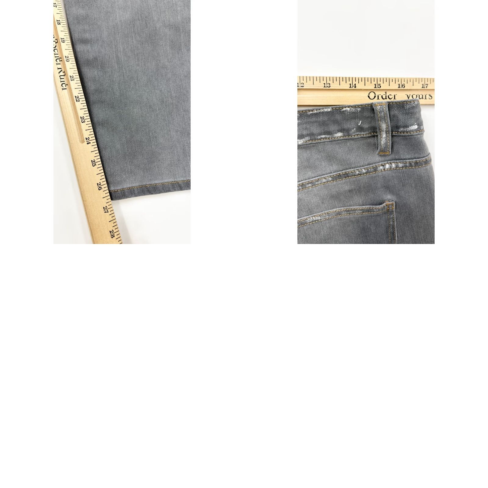 Soft Surroundings Soft Surroundings Jeans Womens 14 Gray Denim High Rise Relaxed Fit 5-Pocket Straight Size 36" / US 14 / IT 50 - 8 Thumbnail