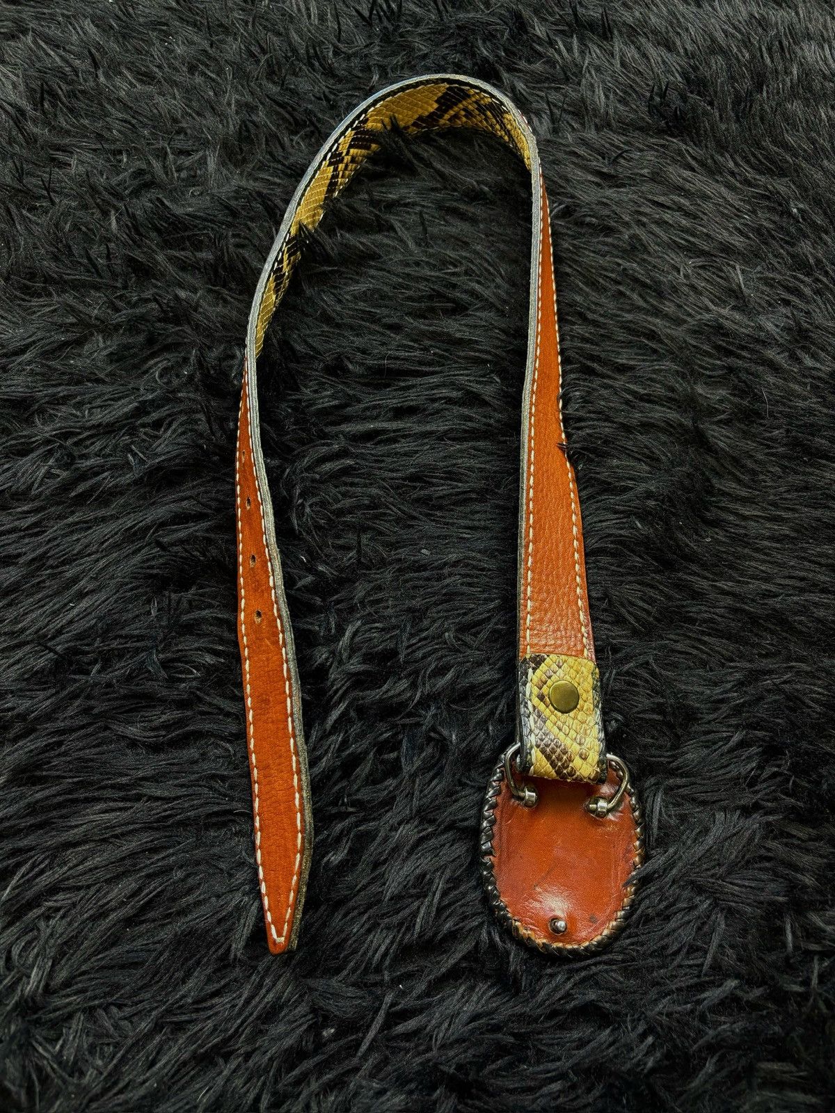 14th Addiction 14th Addiction Style Archive Python Shake Real Leather Belt Size ONE SIZE - 6 Thumbnail